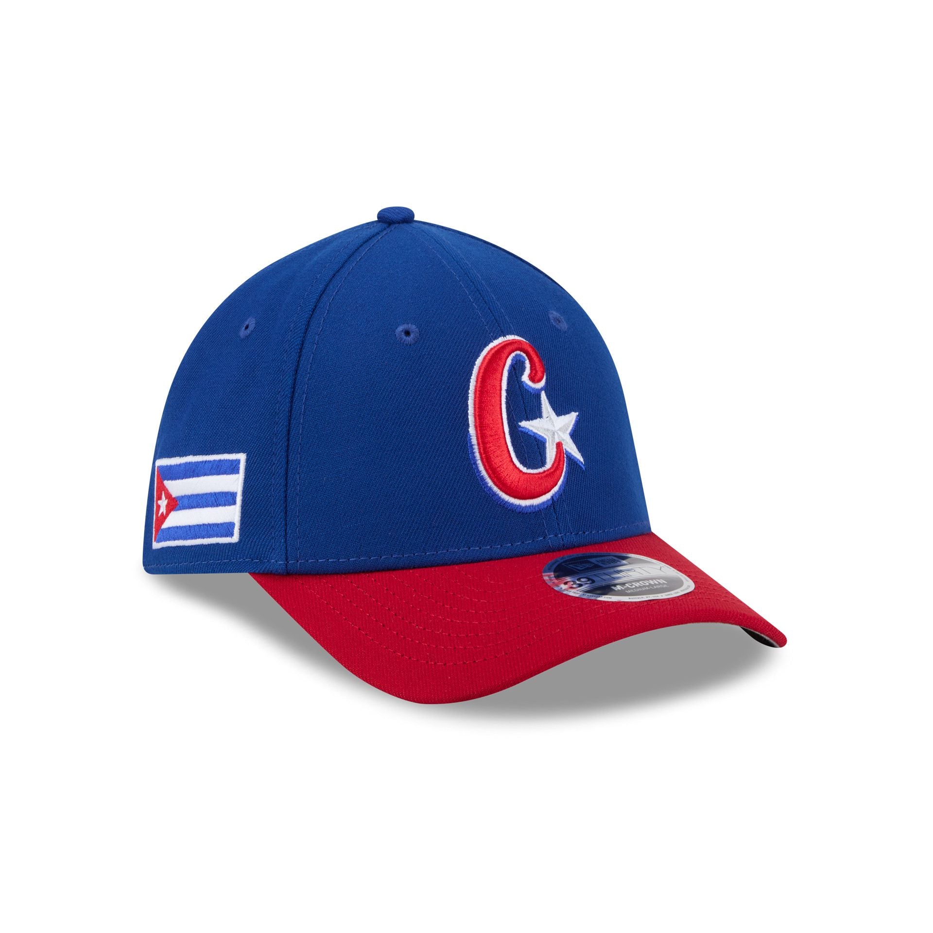 2026 World Baseball Classic Cuba 39Thirty M-Crown Stretch Fit Hat