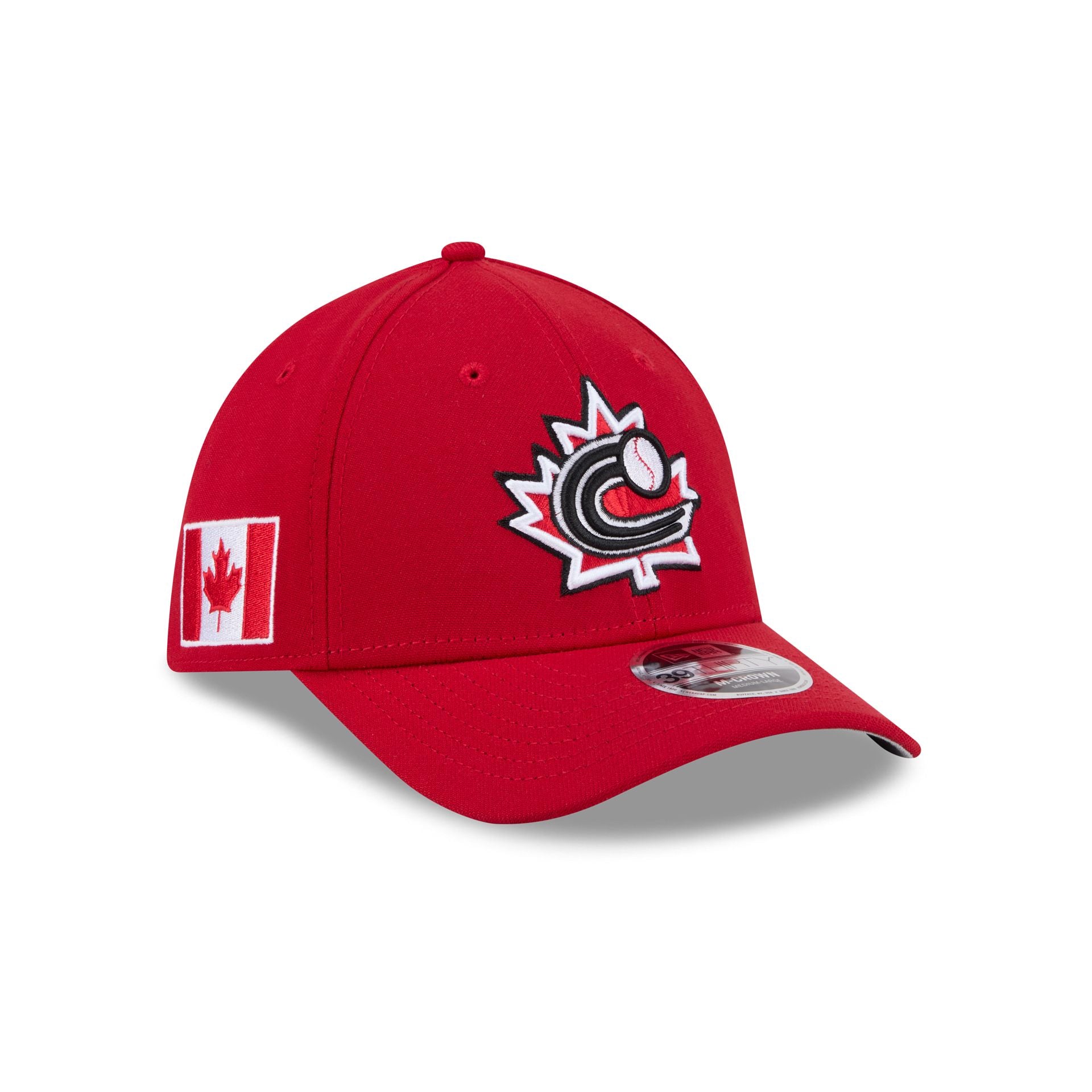 2026 World Baseball Classic Canada 39Thirty M-Crown Stretch Fit Hat
