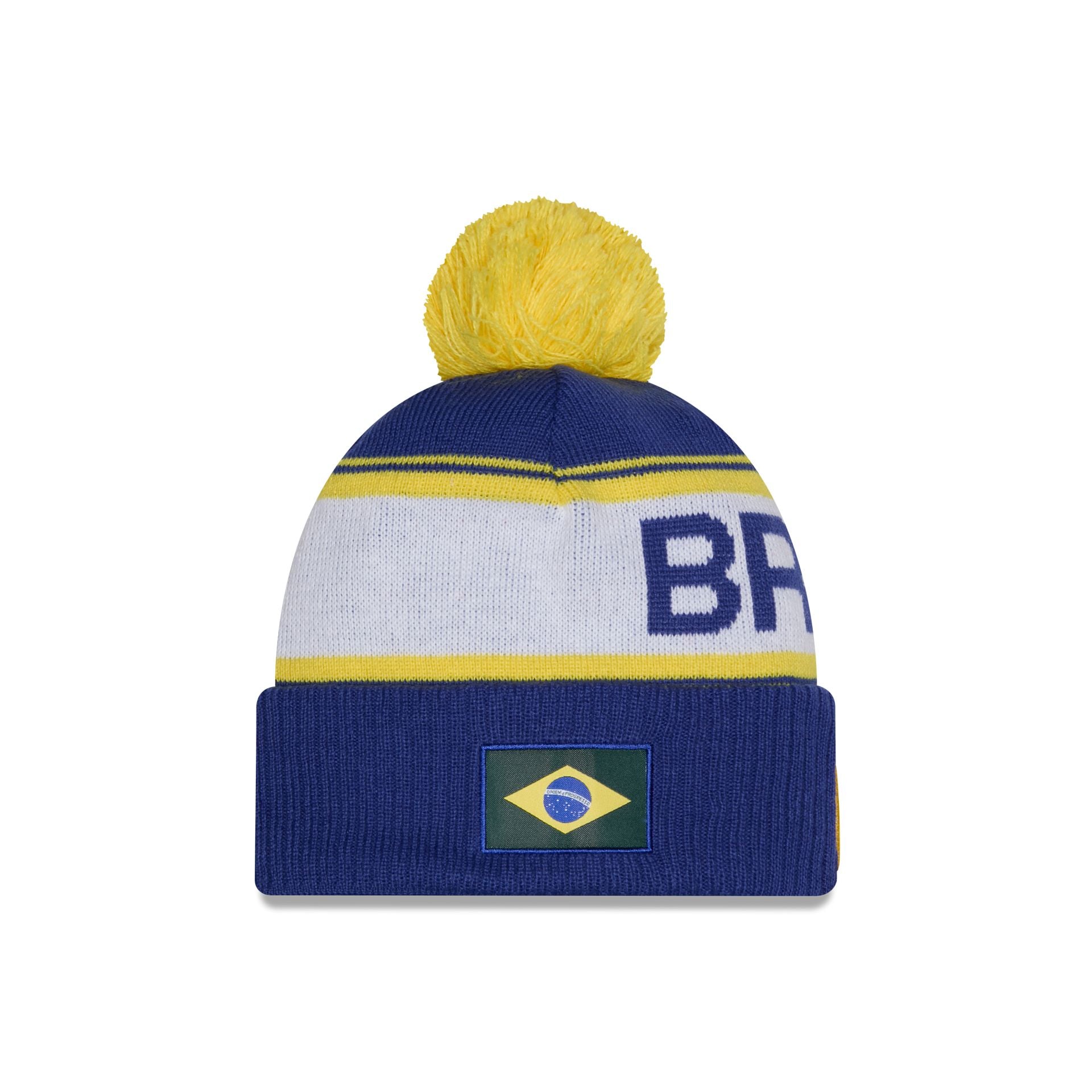 Alternative view of 2026 World Baseball Classic Brazil Pom Knit Hat
