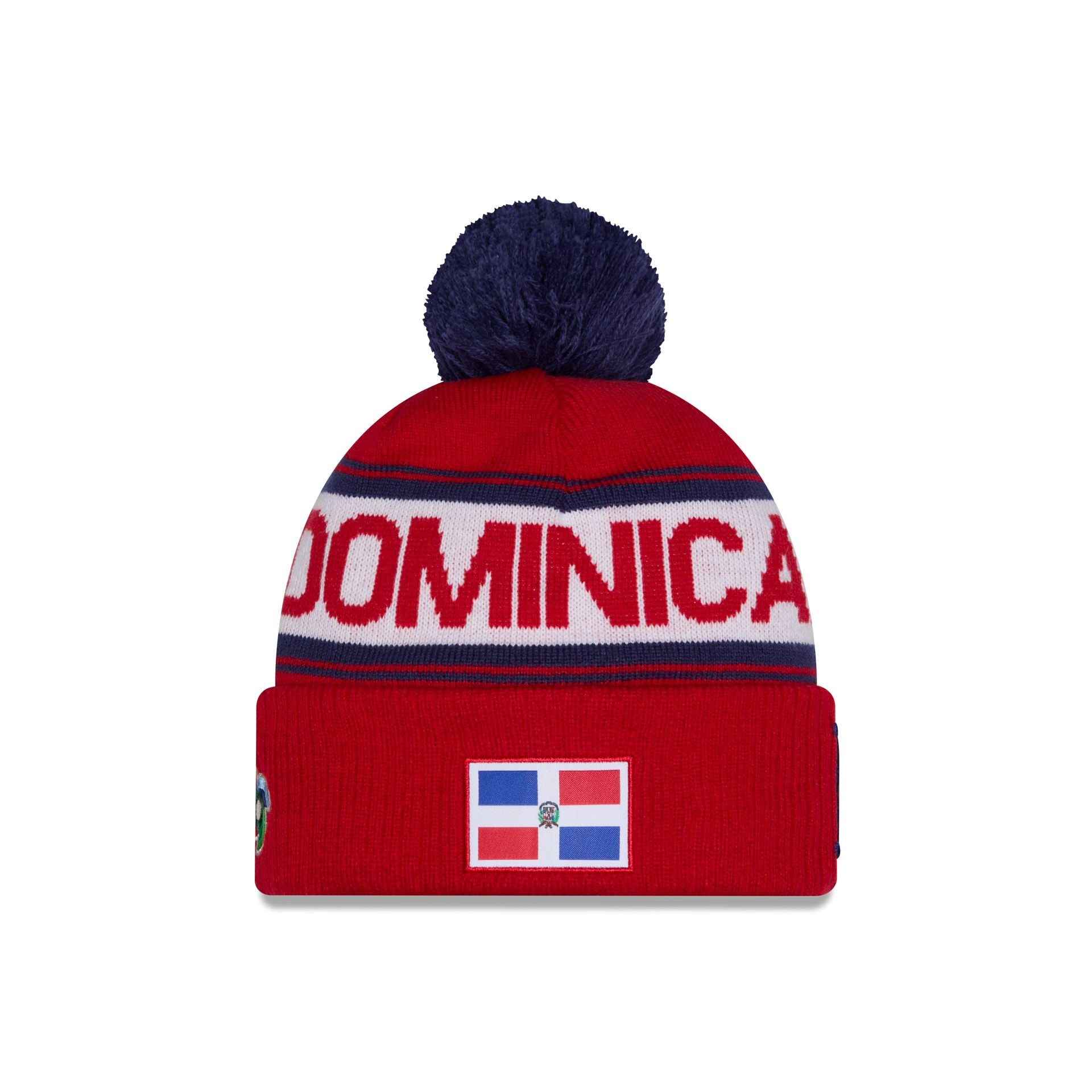 Alternative view of 2026 World Baseball Classic Dominican Republic Pom Knit Hat