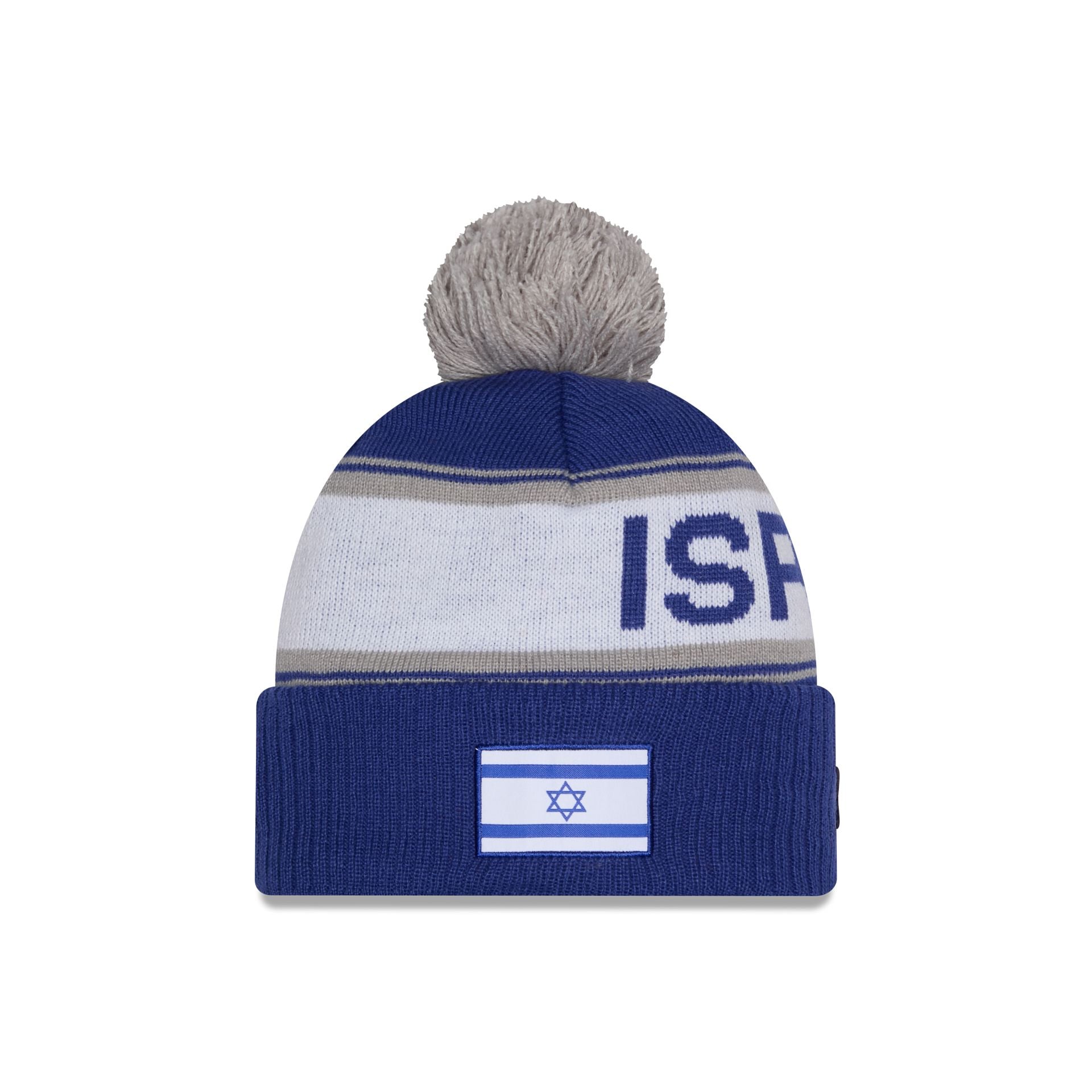 Alternative view of 2026 World Baseball Classic Israel Pom Knit Hat