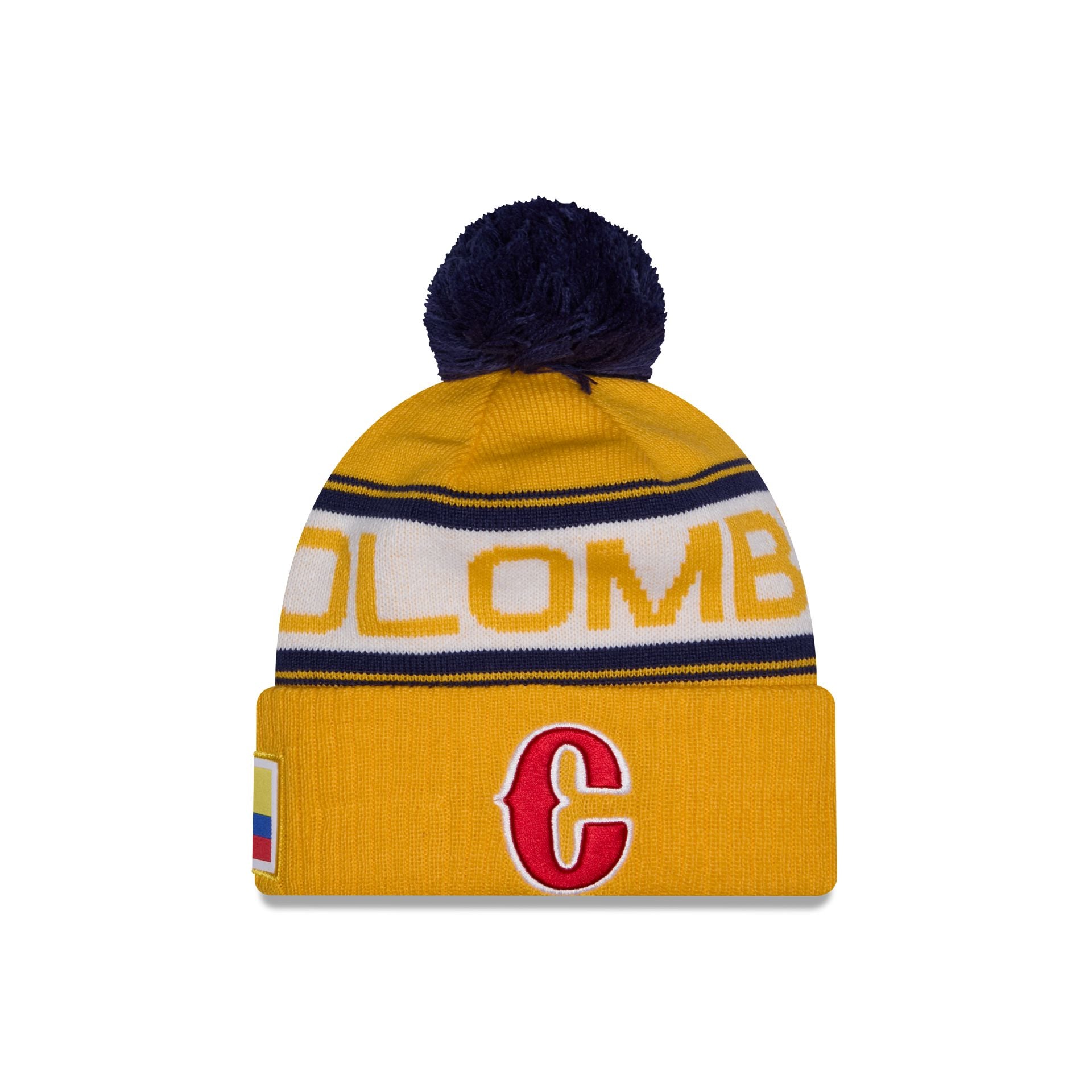 2026 World Baseball Classic Colombia Pom Knit Hat