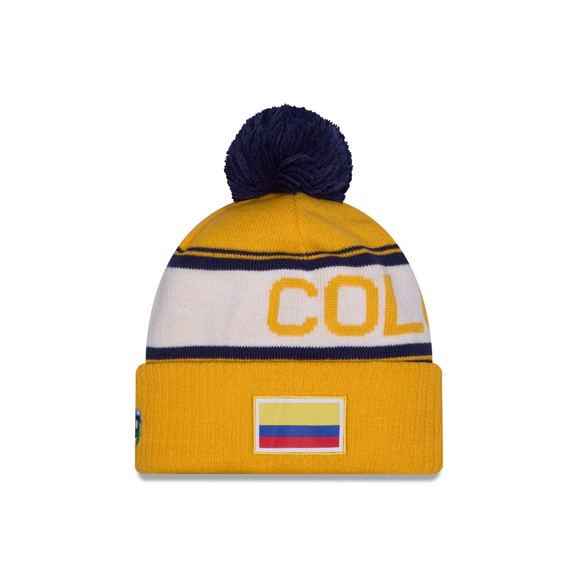 Alternative view of 2026 World Baseball Classic Colombia Pom Knit Hat
