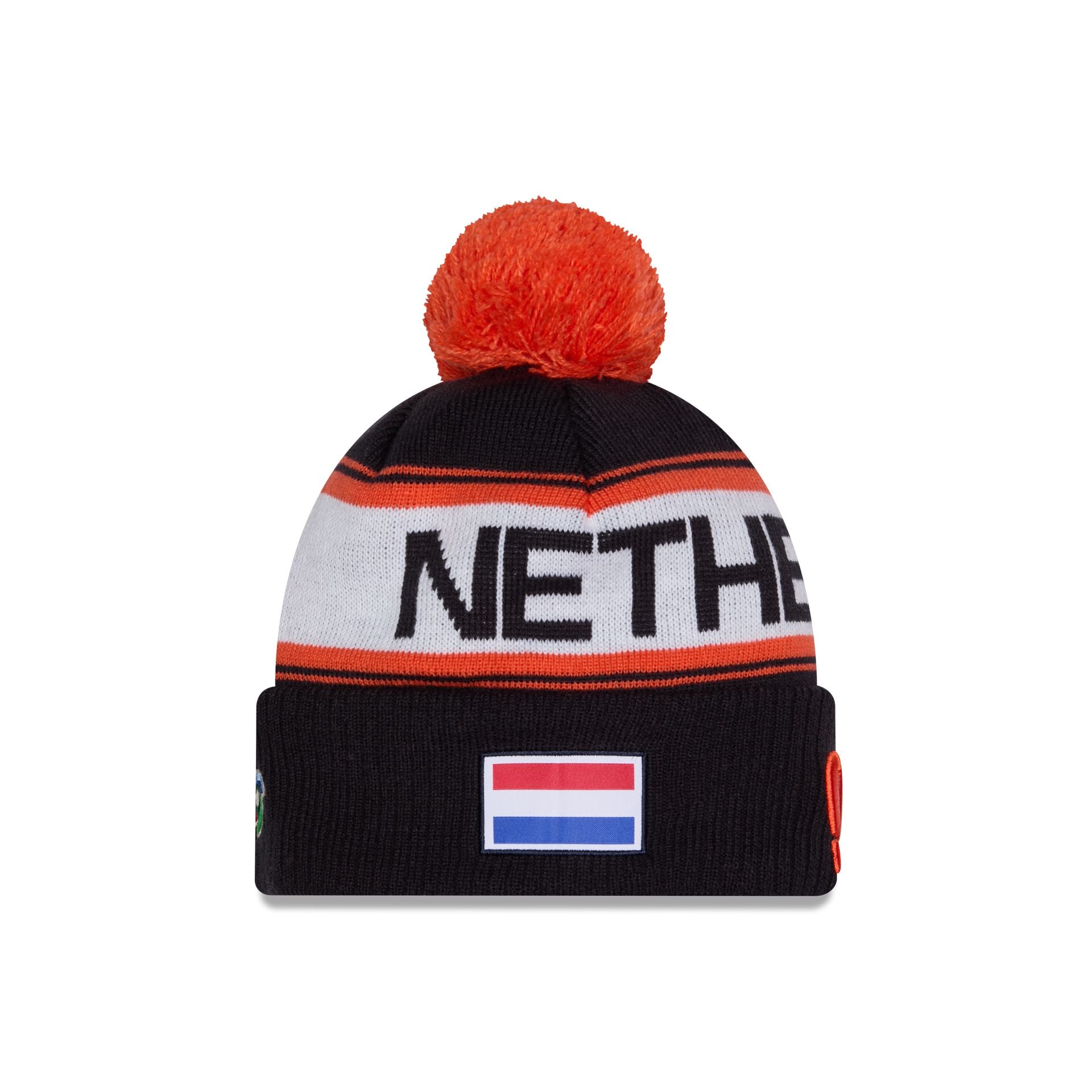 Alternative view of 2026 World Baseball Classic Netherlands Pom Knit Hat
