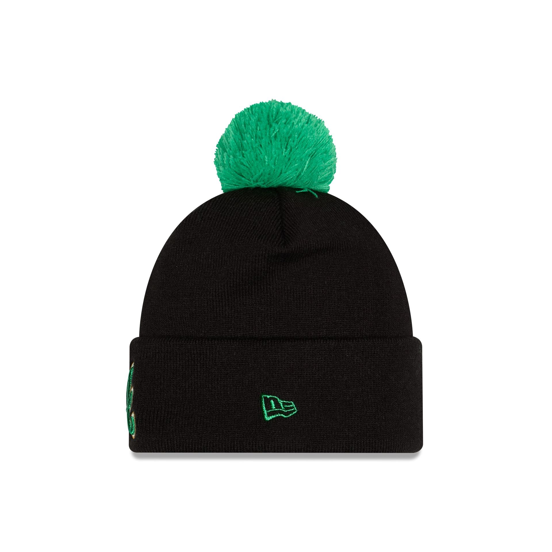 Alternative view of Atlanta Braves St. Patrick's Day 2026 Pom Knit Hat