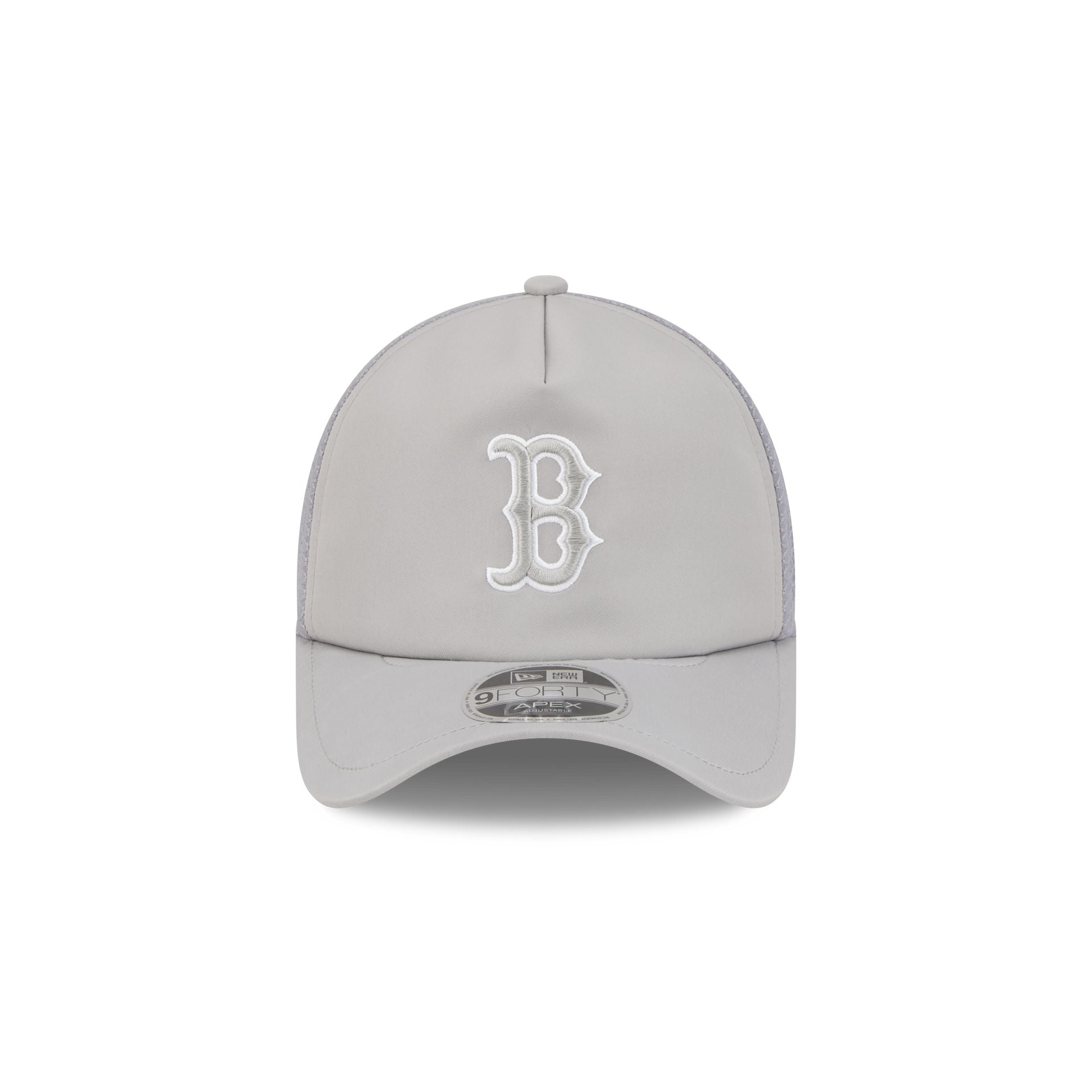 Alternative view of Boston Red Sox 2026 Batting Practice Gray 9Forty Apex Trucker Hat