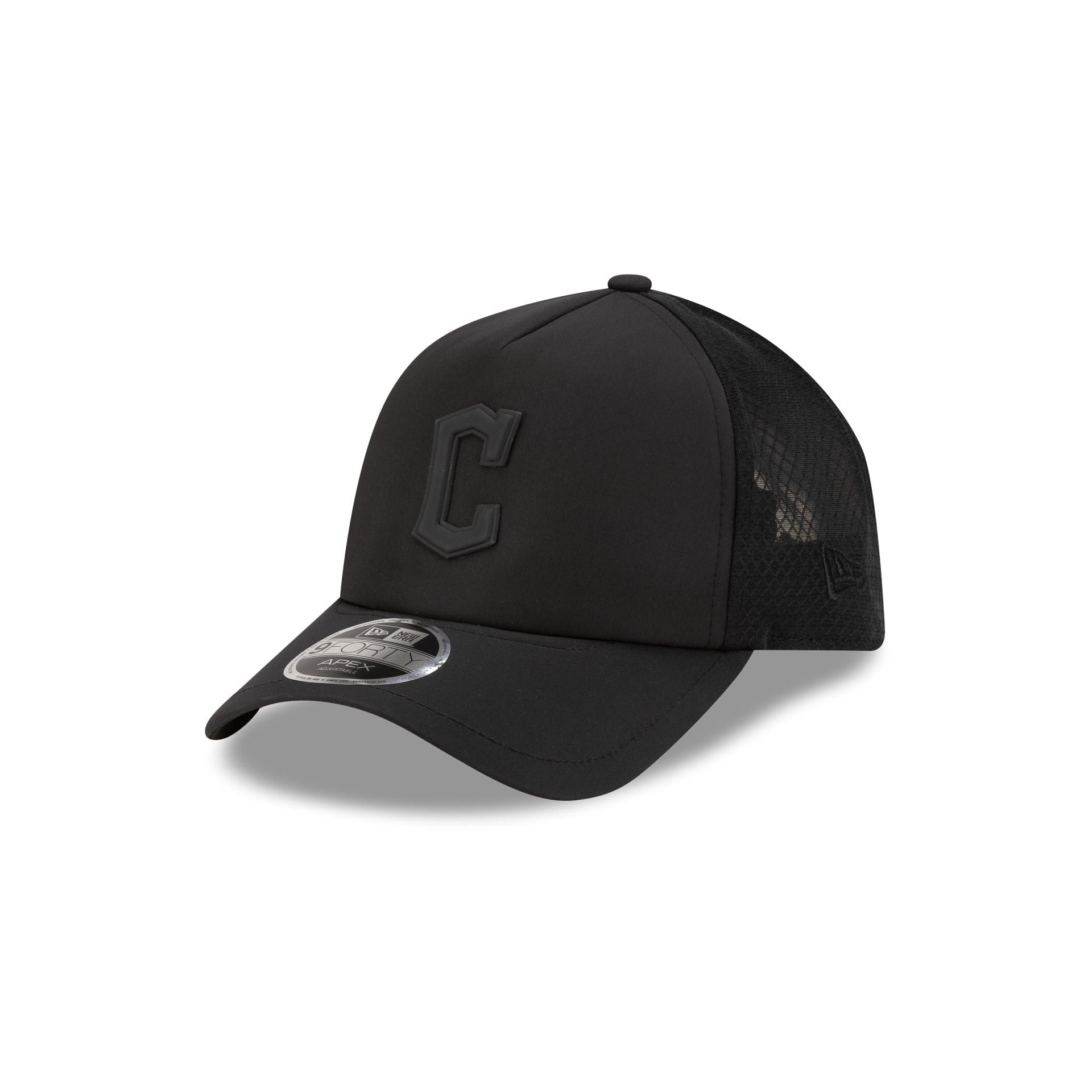 Cleveland Guardians 2026 Batting Practice Black 9Forty Apex Trucker Hat