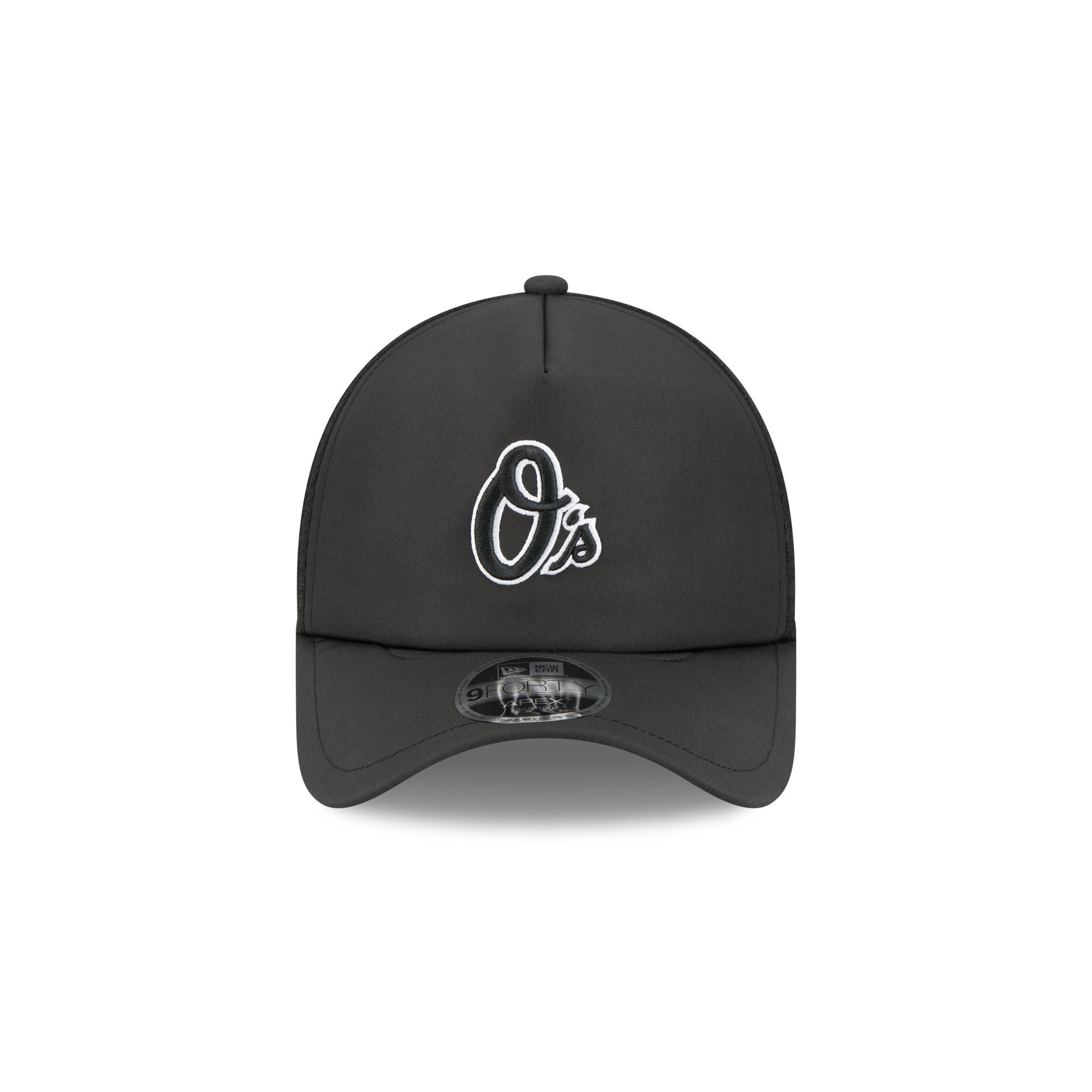 Alternative view of Baltimore Orioles 2026 Batting Practice Alt O 9Forty Apex Trucker Hat