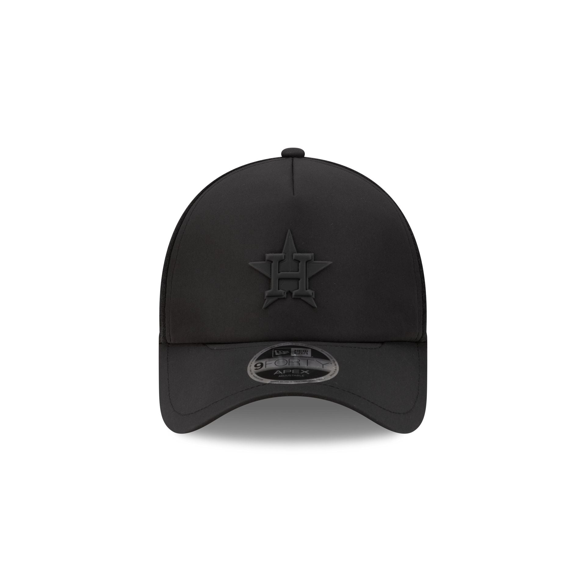 Alternative view of Houston Astros 2026 Batting Practice Black 9Forty Apex Trucker Hat