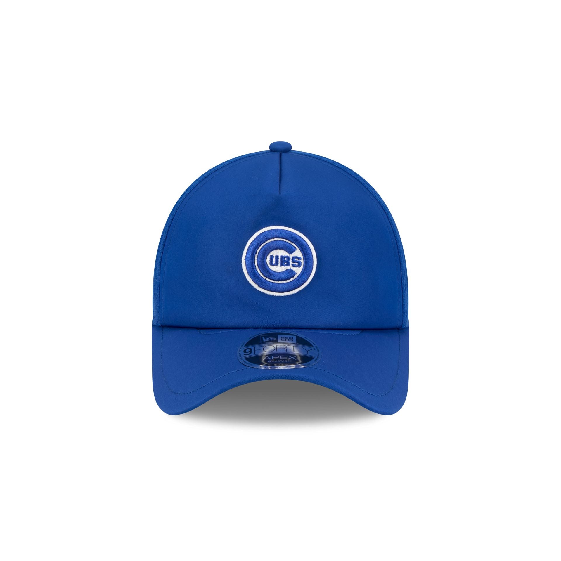 Alternative view of Chicago Cubs 2026 Batting Practice Alt Circle 9Forty Apex Trucker Hat