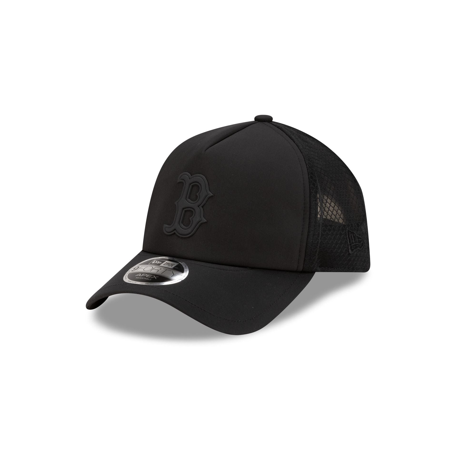 Boston Red Sox 2026 Batting Practice Black 9Forty Apex Trucker Hat