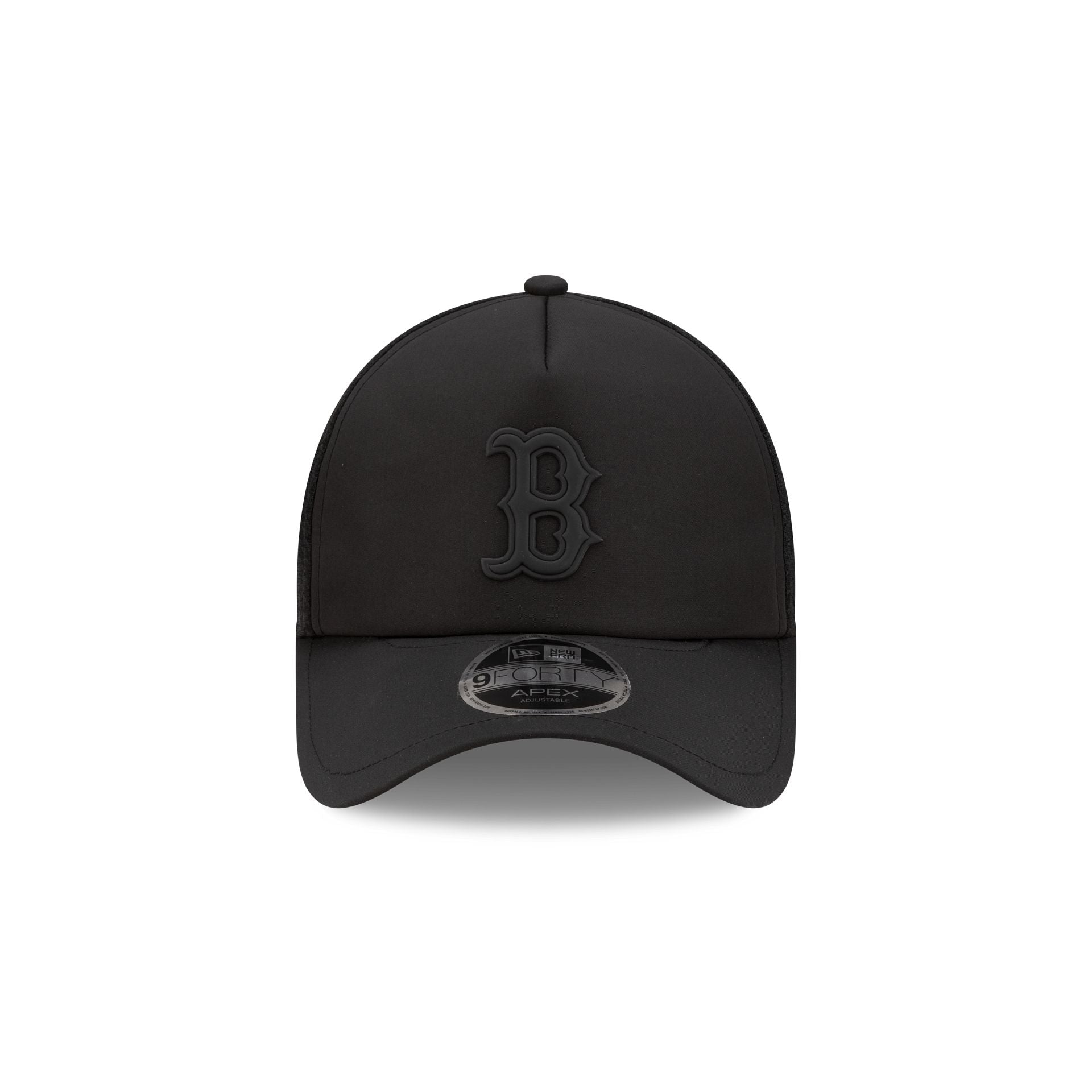 Alternative view of Boston Red Sox 2026 Batting Practice Black 9Forty Apex Trucker Hat