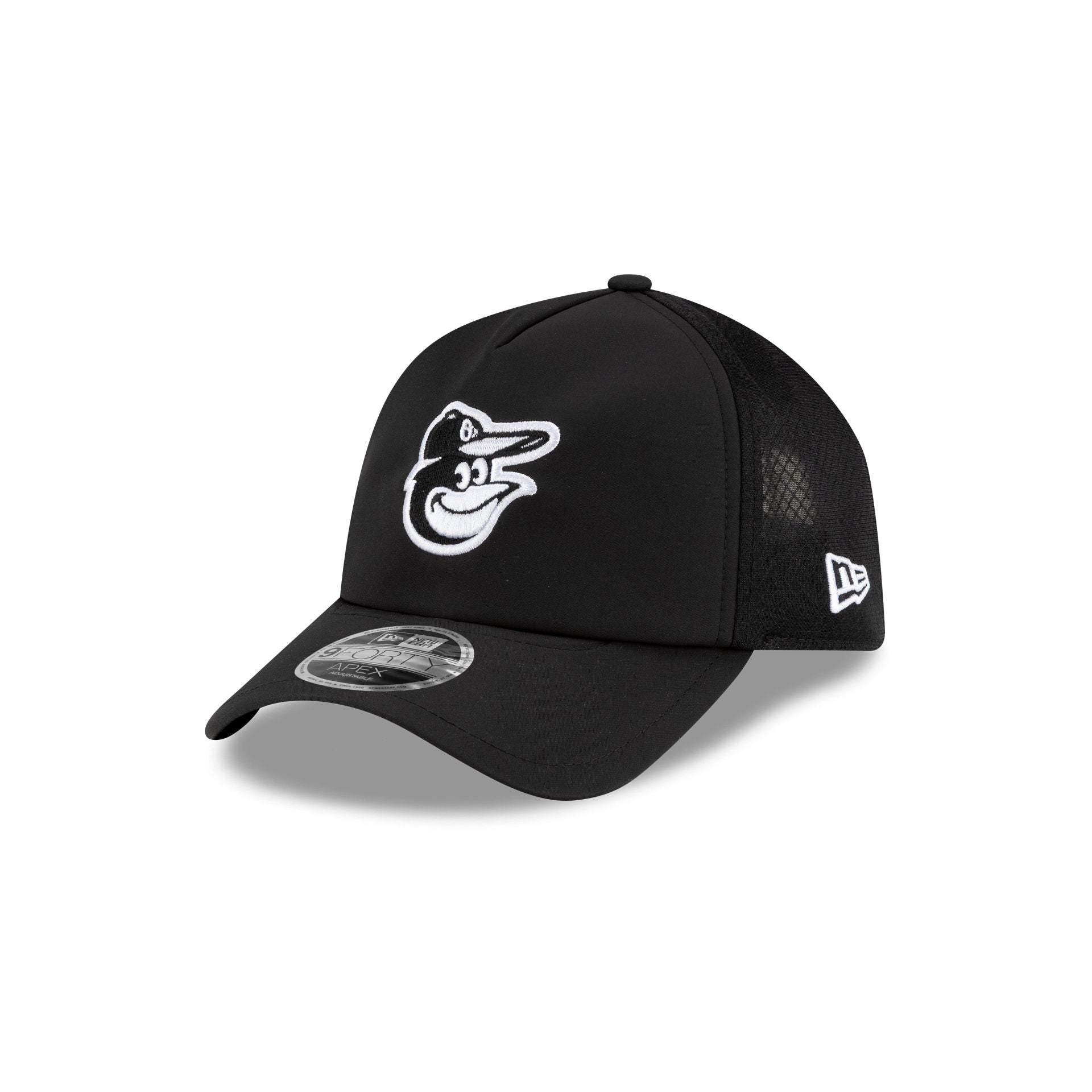 Baltimore Orioles 2026 Batting Practice 9Forty Apex Trucker Hat