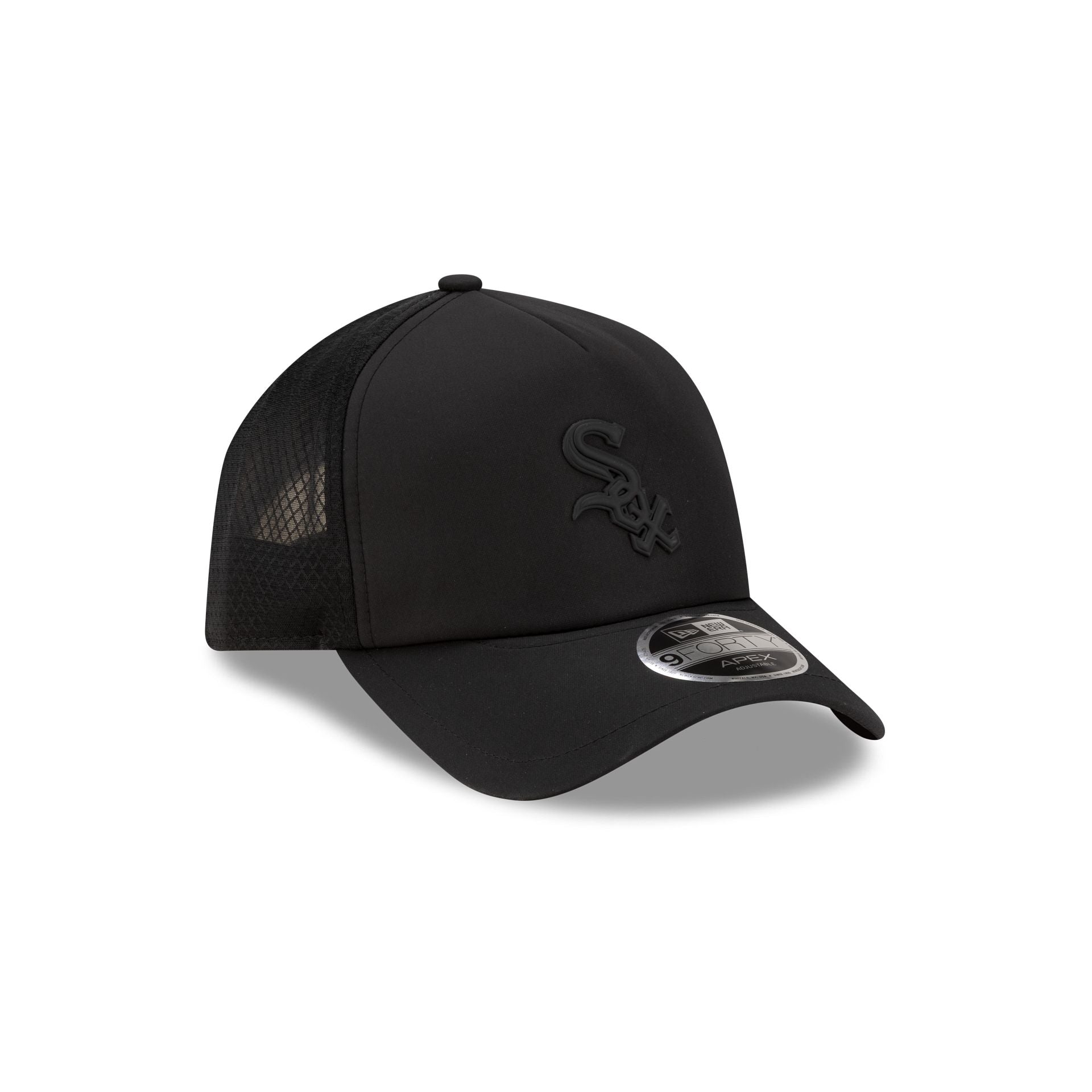 Chicago White Sox 2026 Batting Practice Black 9Forty Apex Trucker Hat - Image 3