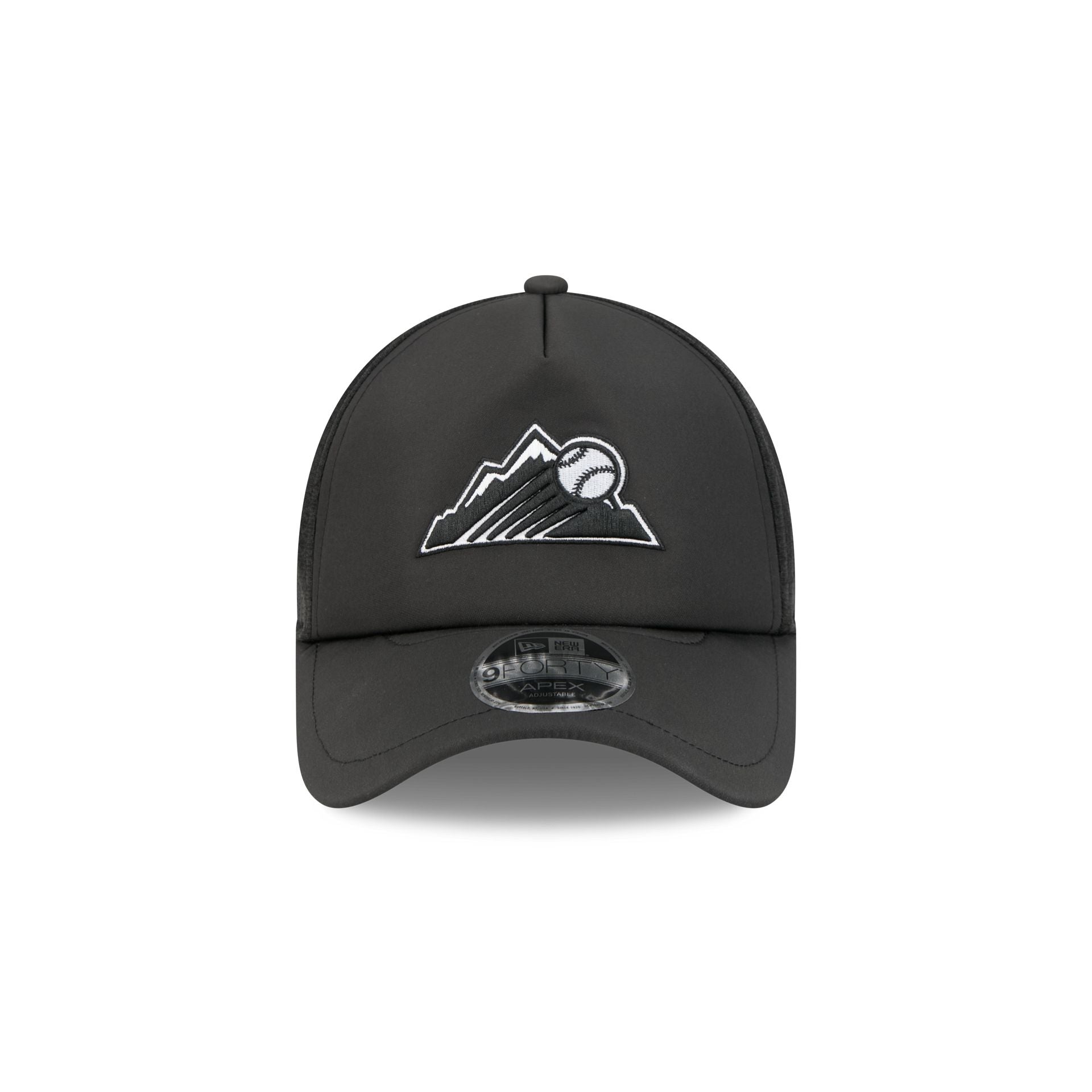 Alternative view of Colorado Rockies 2026 Batting Practice Alt Mountain 9Forty Apex Trucker Hat