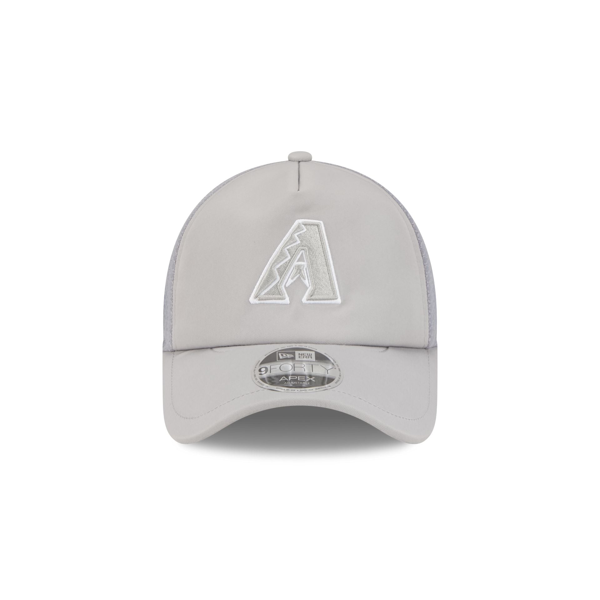 Alternative view of Arizona Diamondbacks 2026 Batting Practice Gray 9Forty Apex Trucker Hat