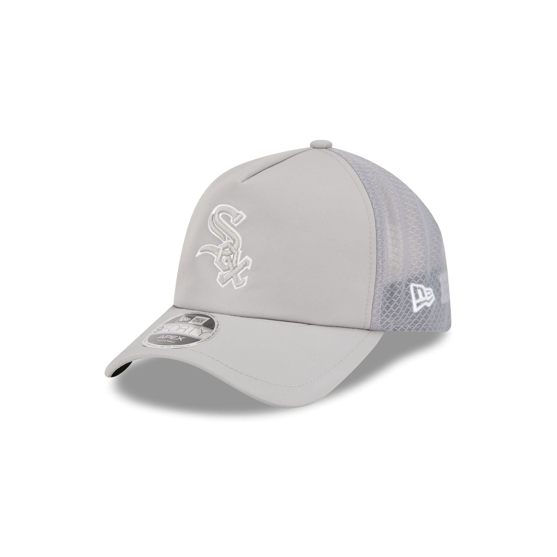 Chicago White Sox 2026 Batting Practice Gray 9Forty Apex Trucker Hat