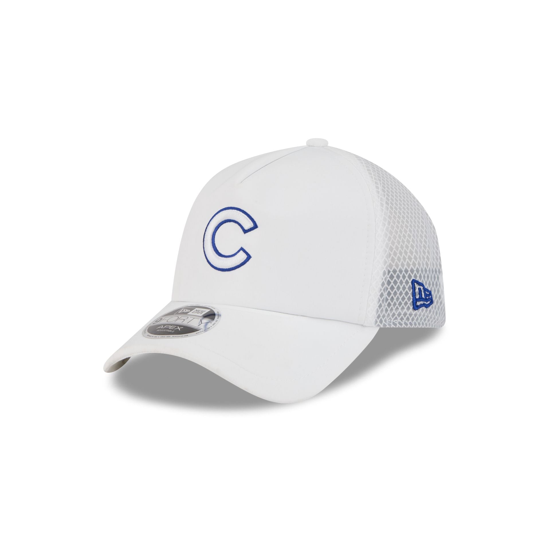 Chicago Cubs 2026 Batting Practice White 9Forty Apex Trucker Hat