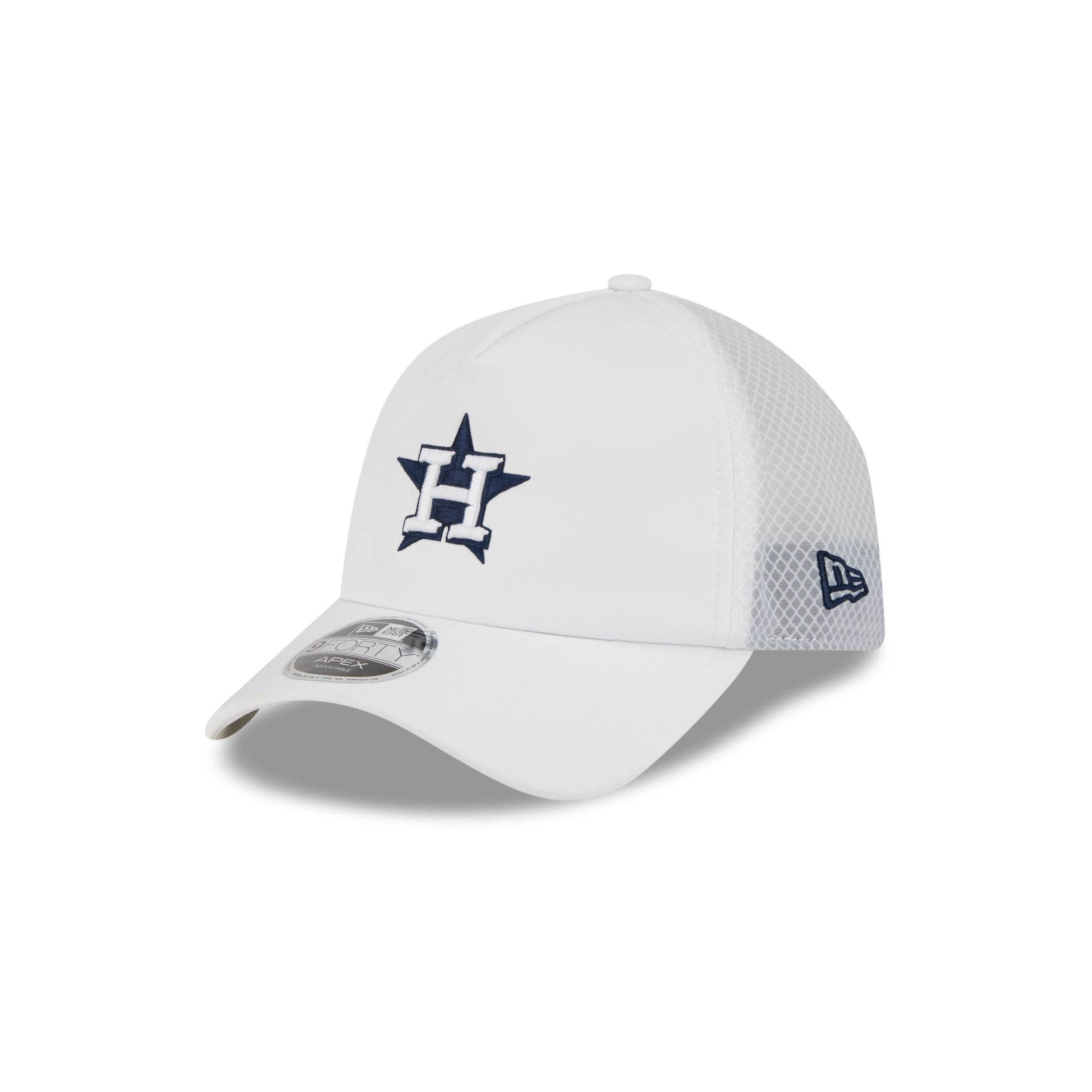 Houston Astros 2026 Batting Practice White 9Forty Apex Trucker Hat