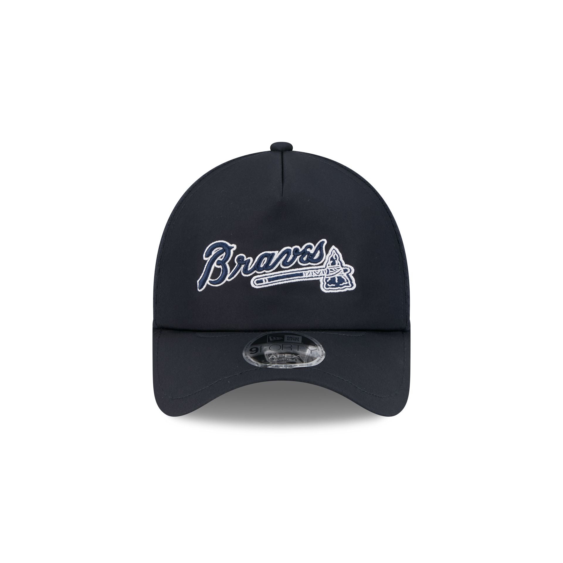 Alternative view of Atlanta Braves 2026 Batting Practice Alt Tomahawk 9Forty Apex Trucker Hat