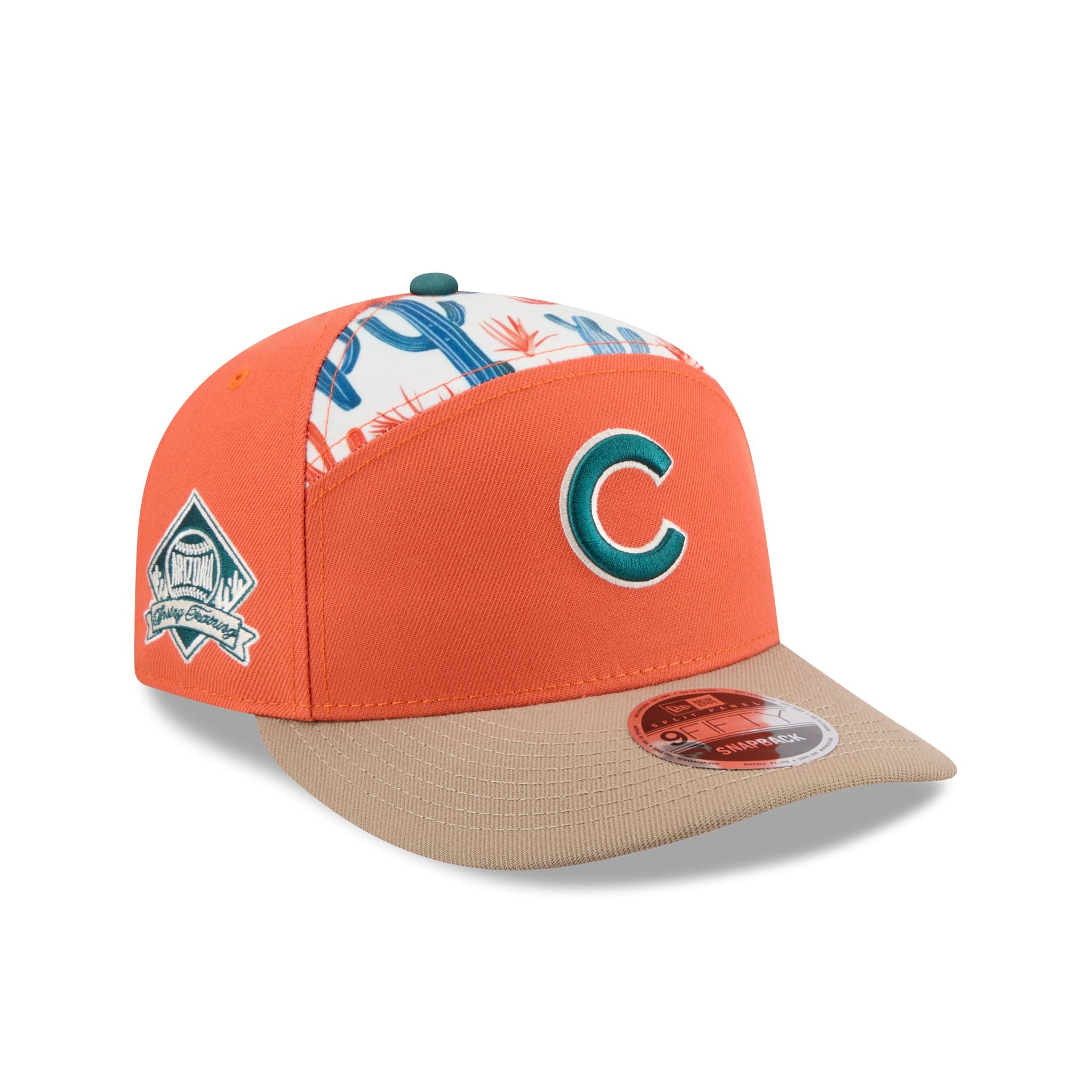 Chicago Cubs 2026 Spring Training Cactus League Split Panel 9Fifty Snapback Hat