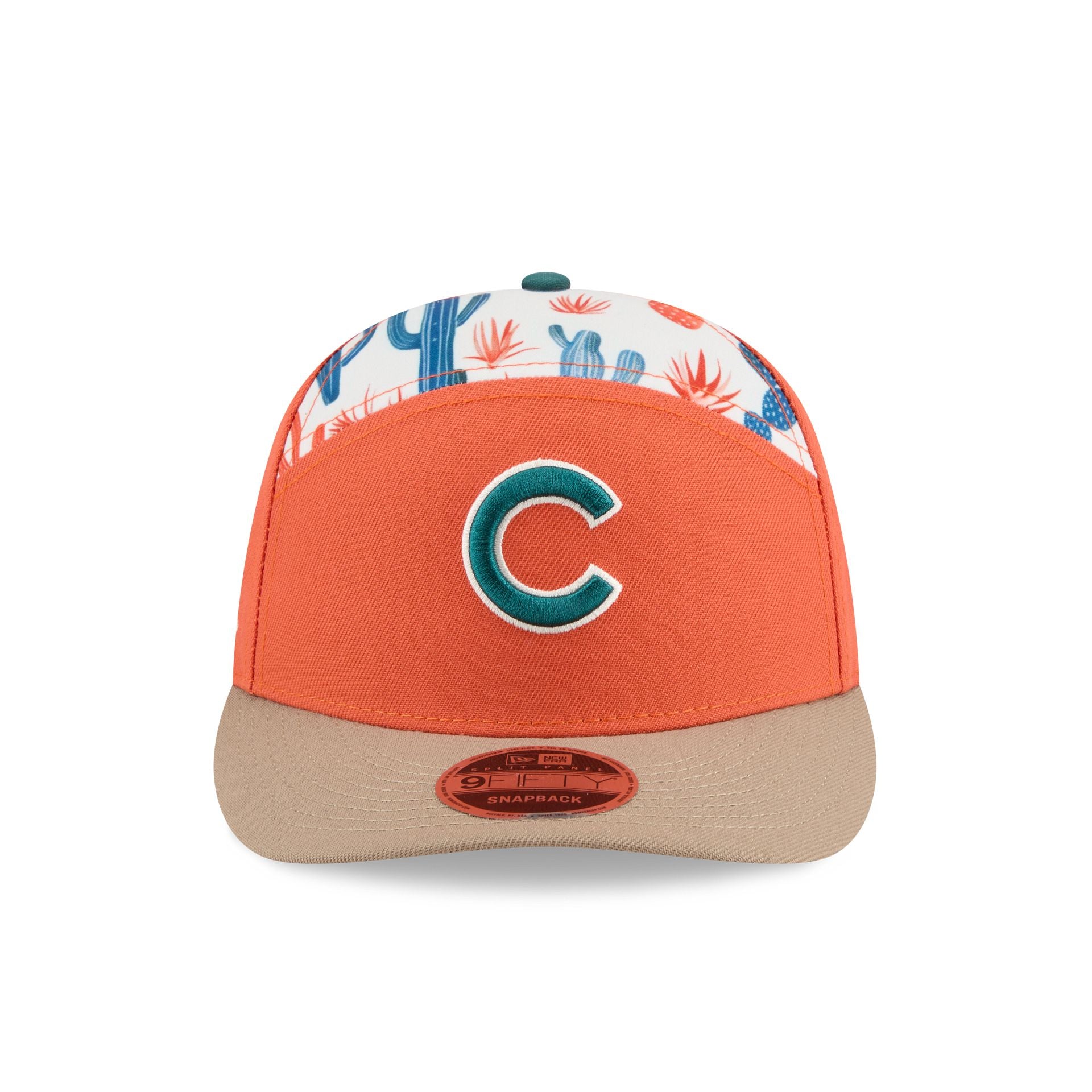 Alternative view of Chicago Cubs 2026 Spring Training Cactus League Split Panel 9Fifty Snapback Hat