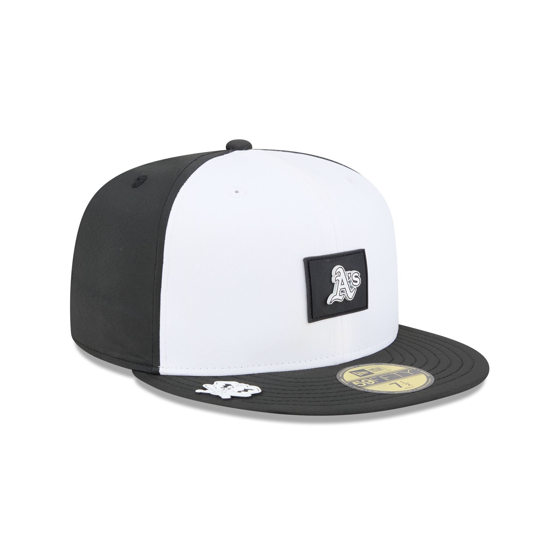 Athletics 2026 Clubhouse Black & White 59Fifty Fitted Hat