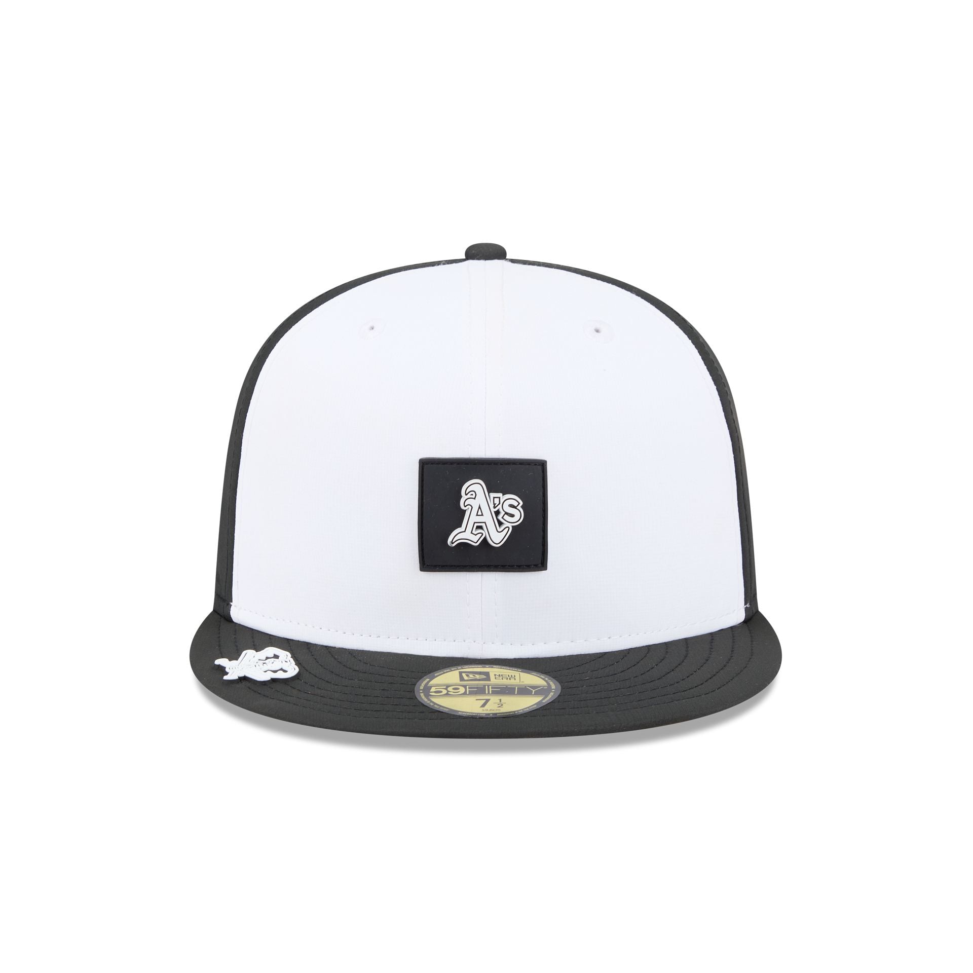 Alternative view of Athletics 2026 Clubhouse Black & White 59Fifty Fitted Hat