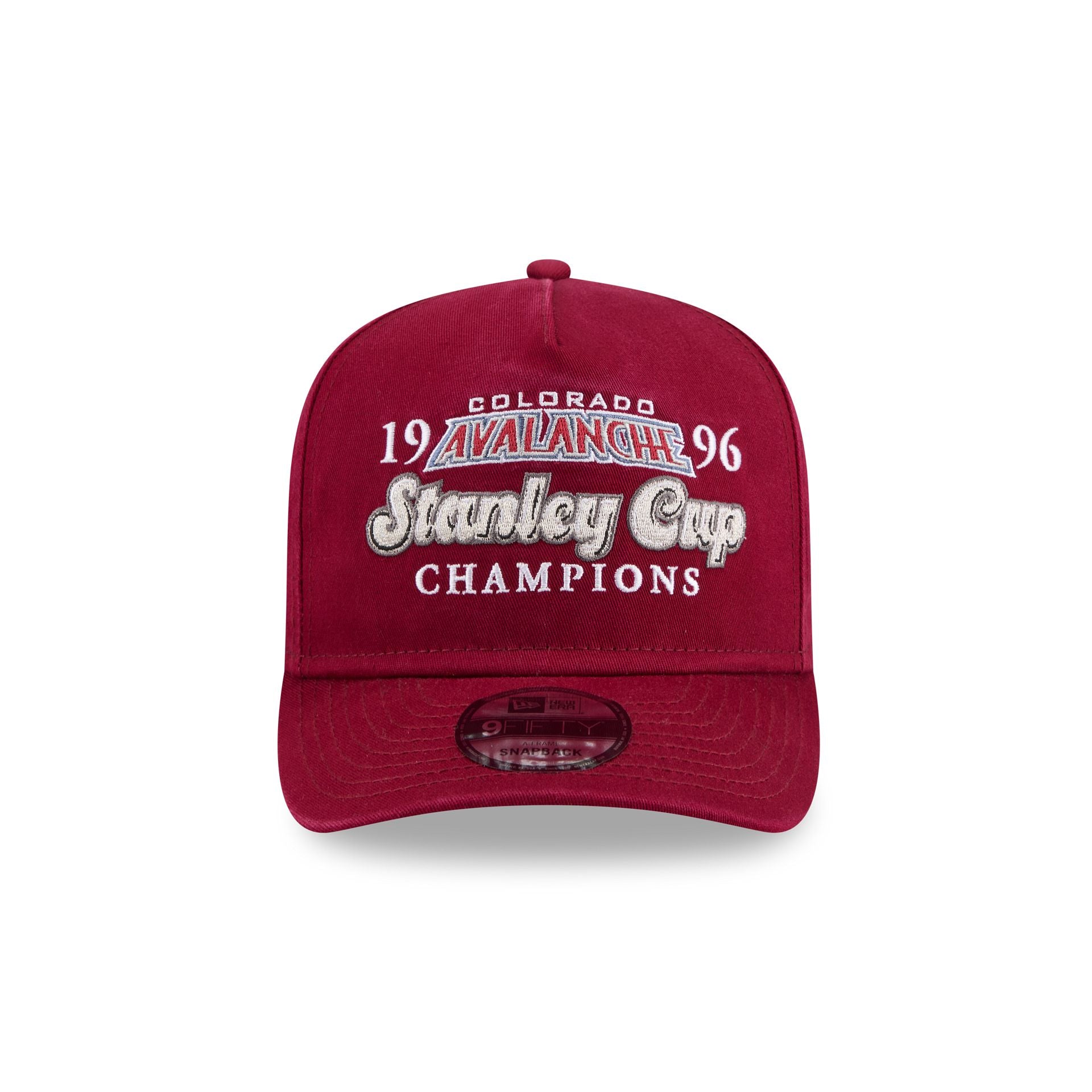 Alternative view of Colorado Avalanche Historic Win 9Fifty A-Frame Snapback Hat