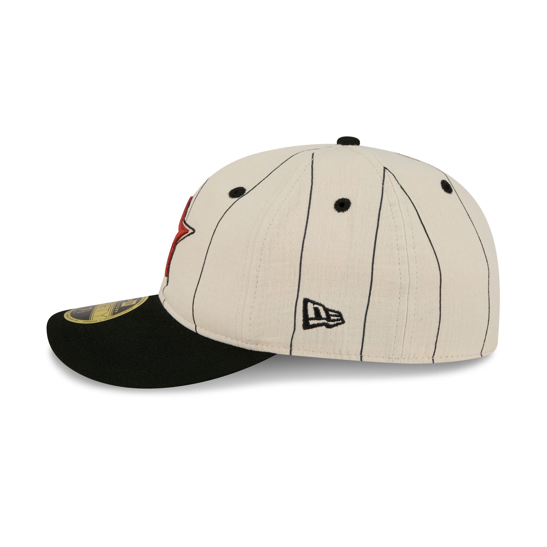 Houston Astros Linen Pinstripe Retro Crown 59Fifty Fitted Hat - Image 4