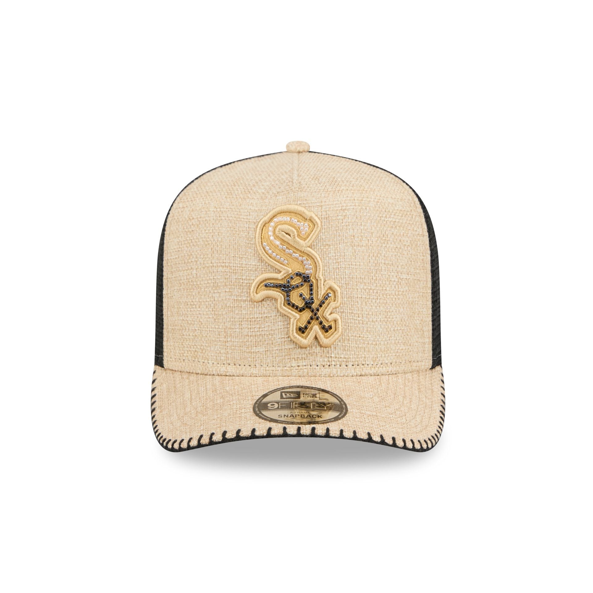 Alternative view of Chicago White Sox Beaded Canvas 9Fifty A-Frame Trucker Hat