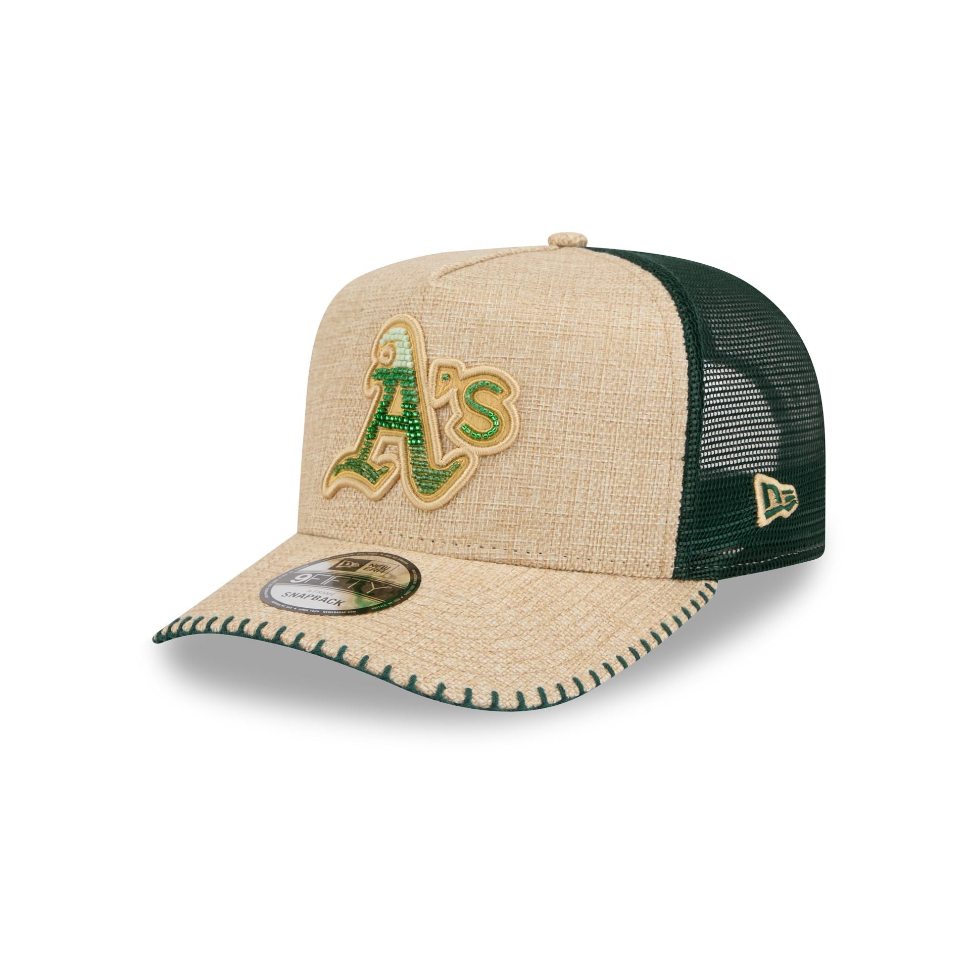 Athletics Beaded Canvas 9Fifty A-Frame Trucker Hat