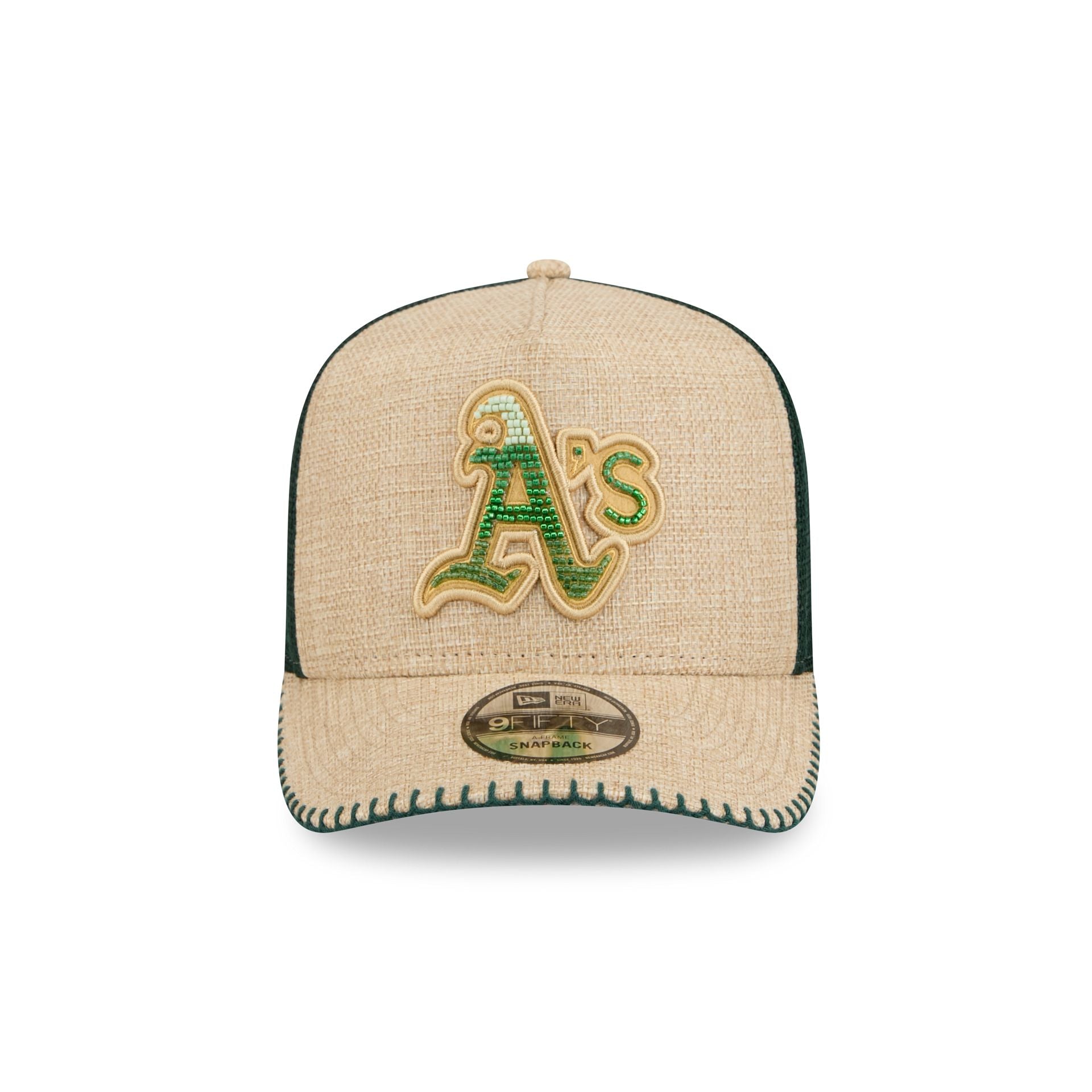Alternative view of Athletics Beaded Canvas 9Fifty A-Frame Trucker Hat