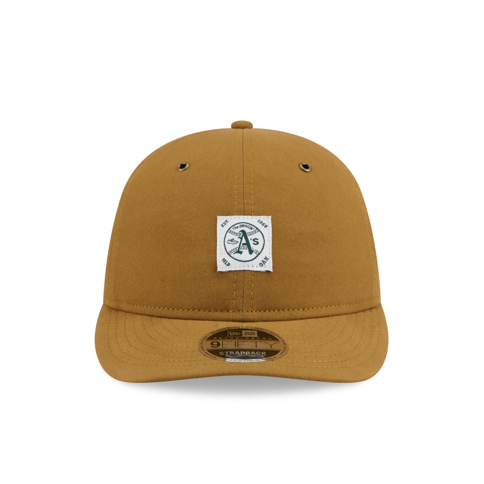 Alternative view of Athletics Brushed Brown Nylon Retro Crown 9Fifty Adjustable Hat