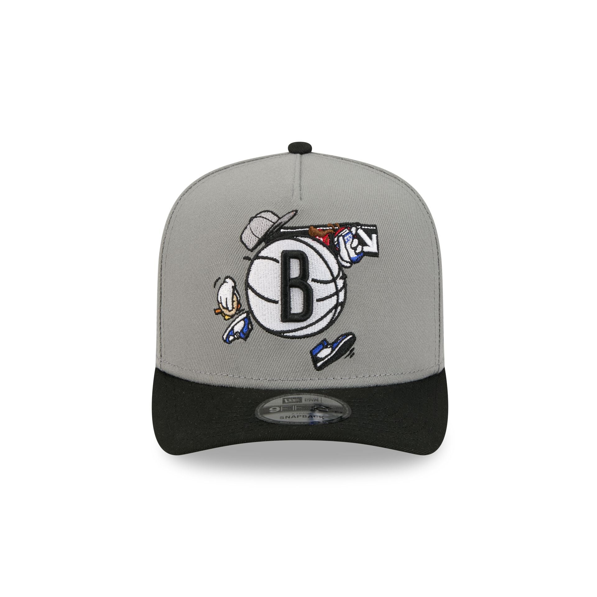 Alternative view of Brooklyn Nets Cartoon 9Fifty A-Frame Snapback Hat