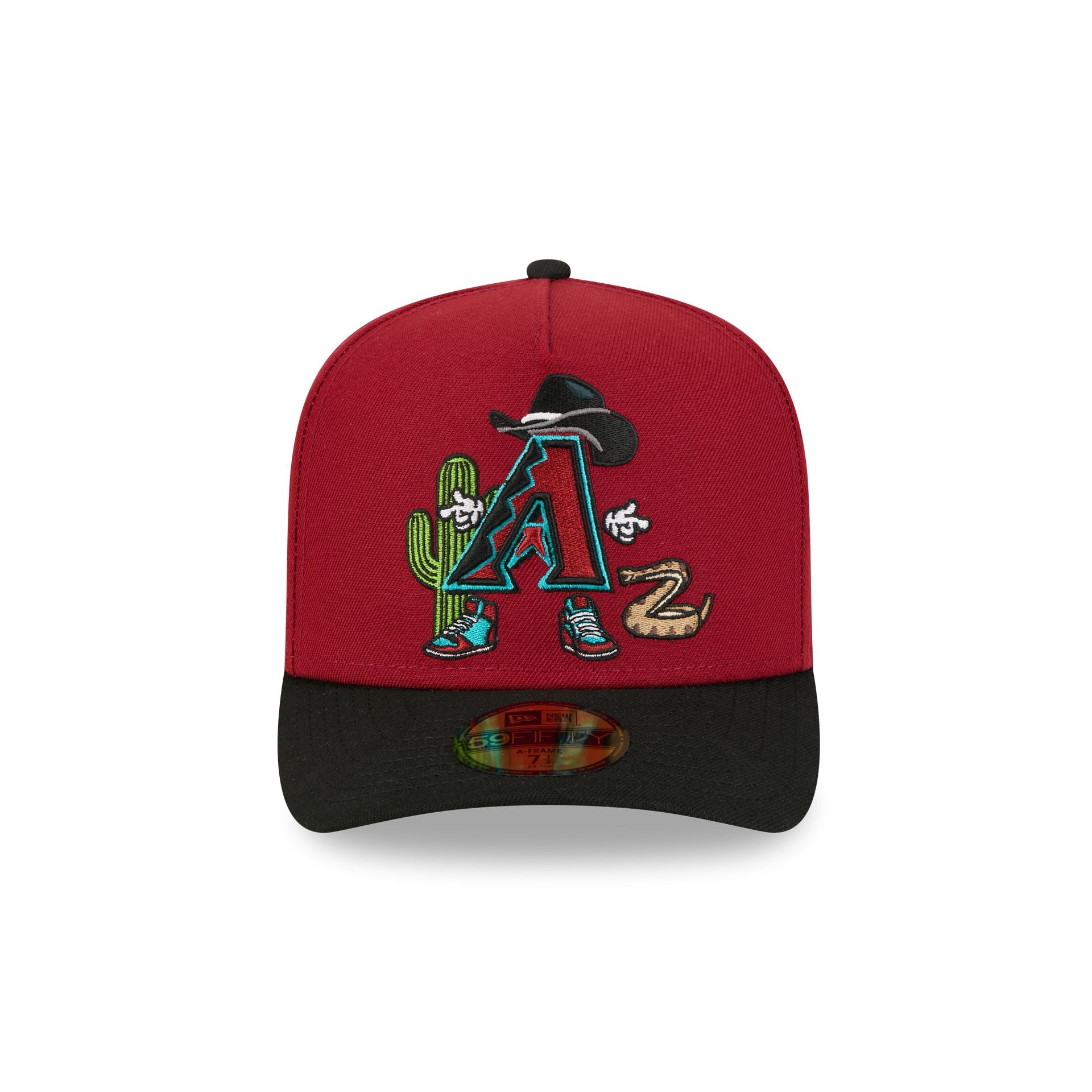 Alternative view of Arizona Diamondbacks Cartoon 59Fifty A-Frame Fitted Hat