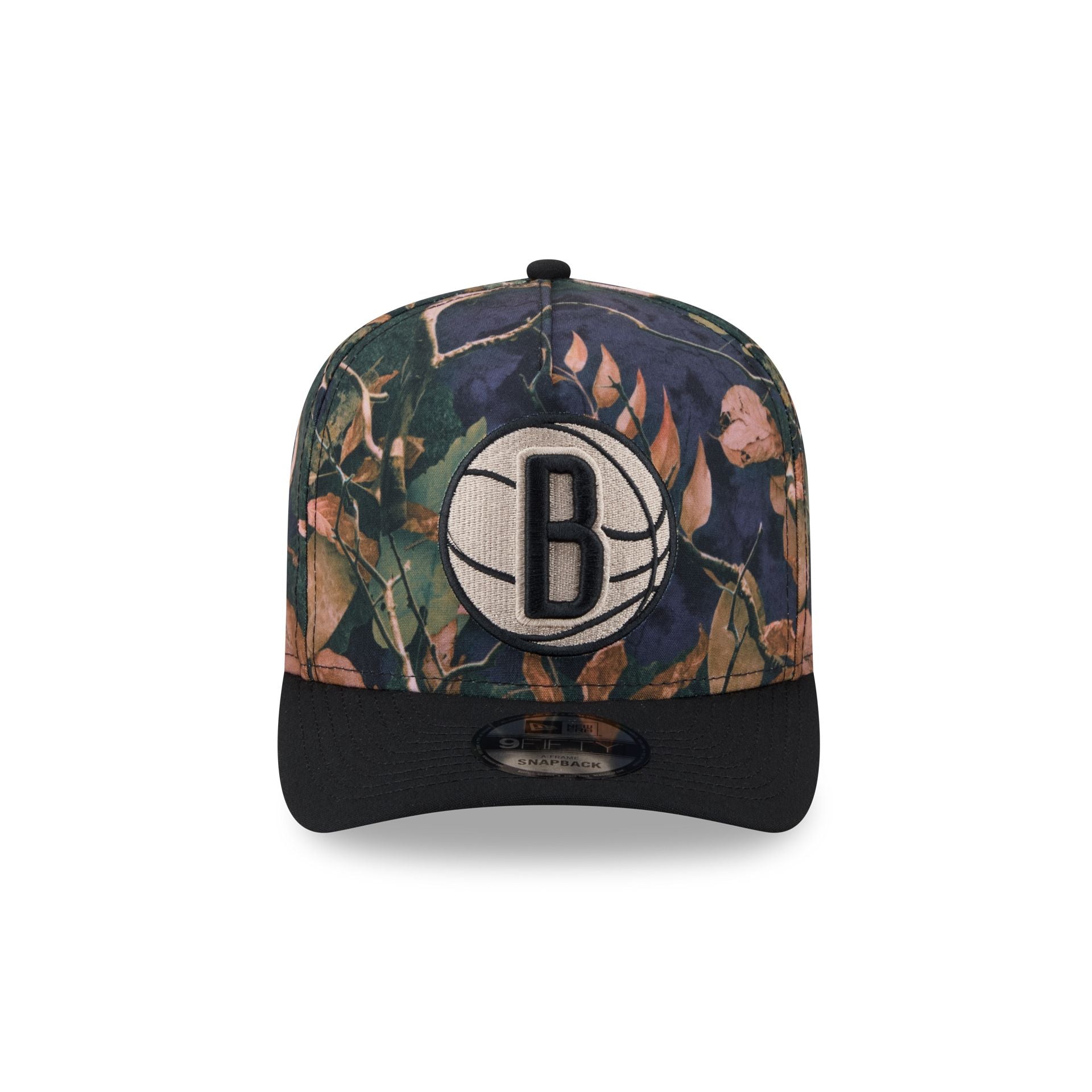 Alternative view of Brooklyn Nets Leaves 9Fifty A-Frame Snapback Hat