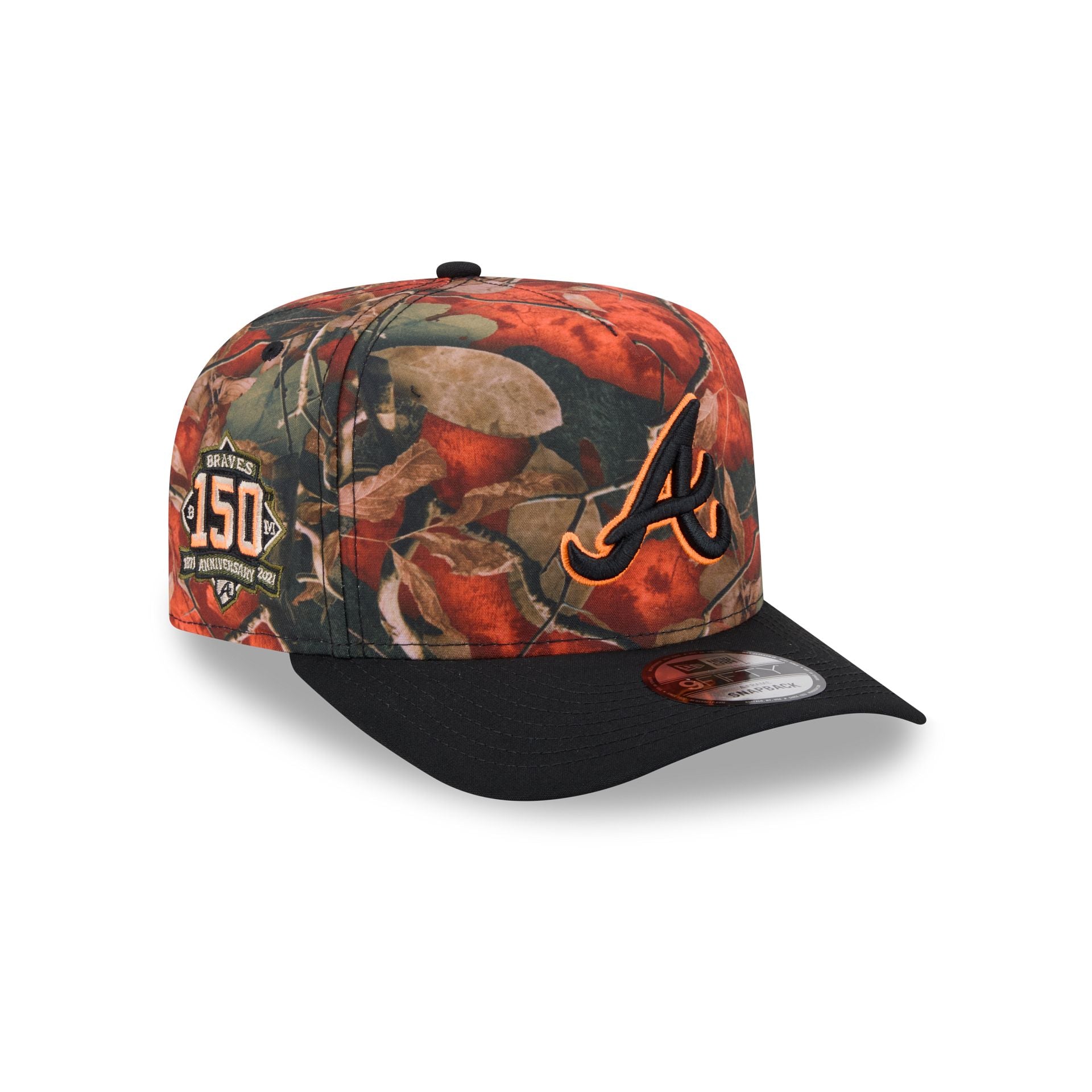 Atlanta Braves Amber Leaves 9Fifty A-Frame Snapback Hat