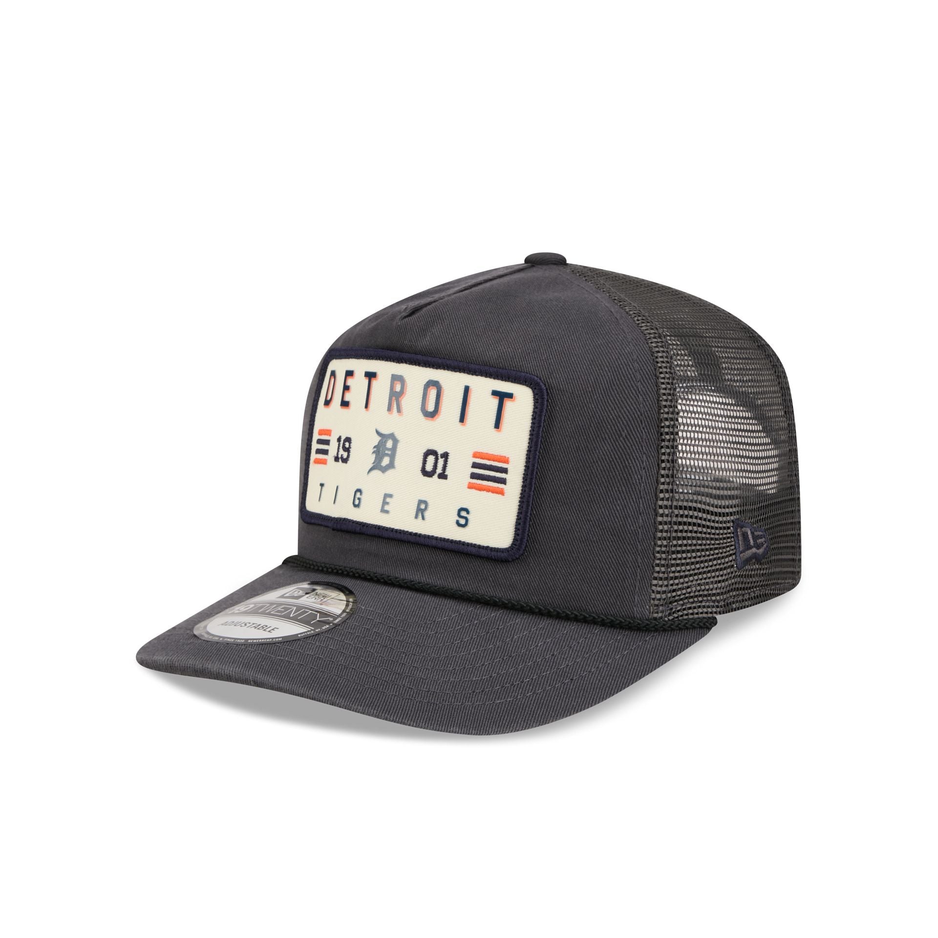Detroit Tigers Washed Graphite 19Twenty Trucker Hat