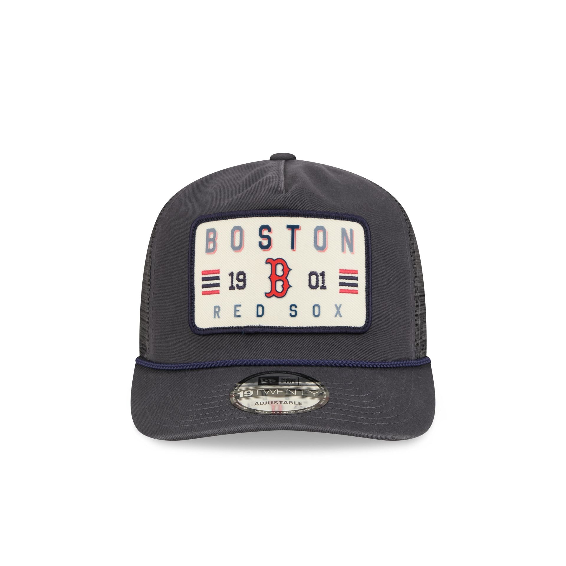Alternative view of Boston Red Sox Washed Graphite 19Twenty Trucker Hat