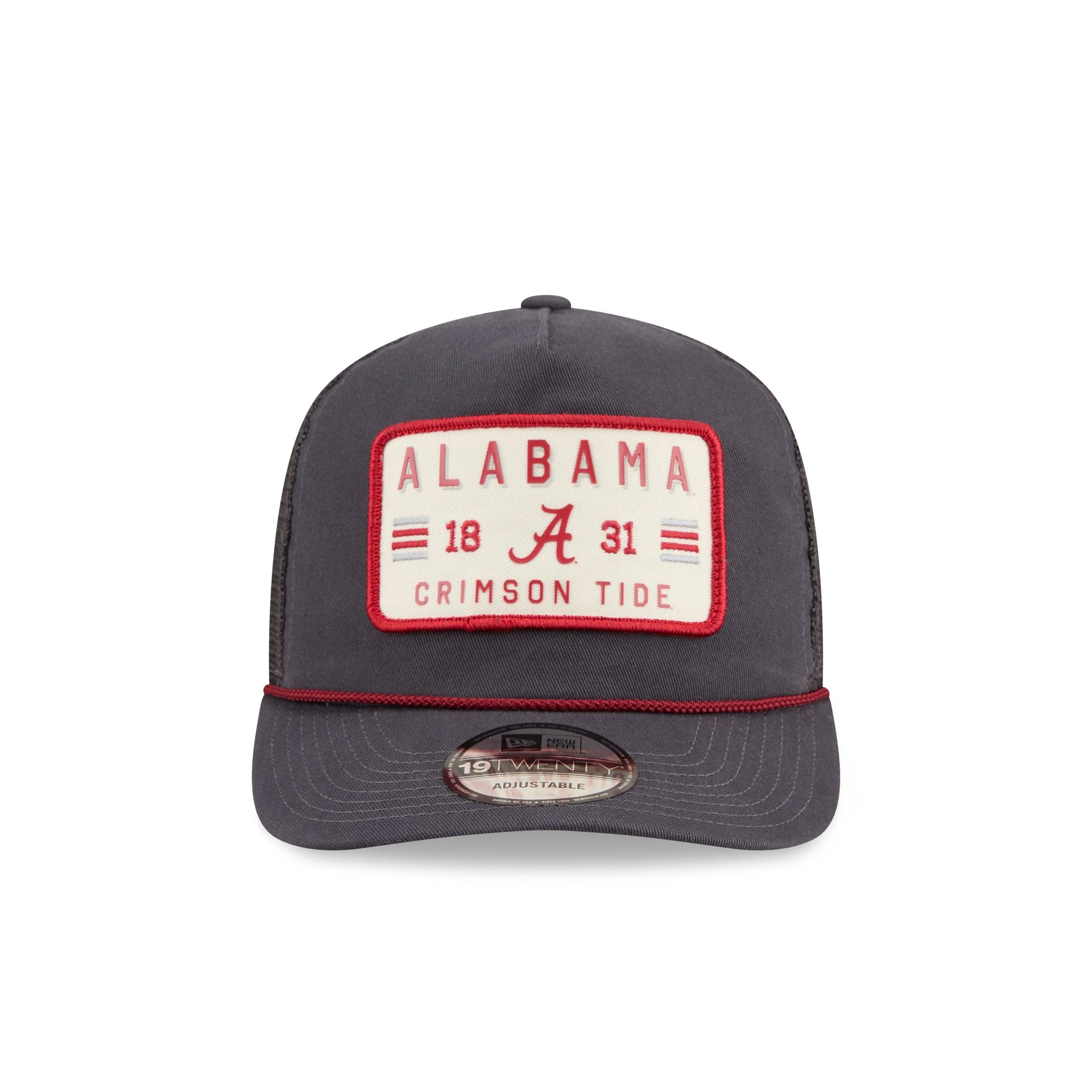 Alternative view of Alabama Crimson Tide Washed Graphite 19Twenty Trucker Hat