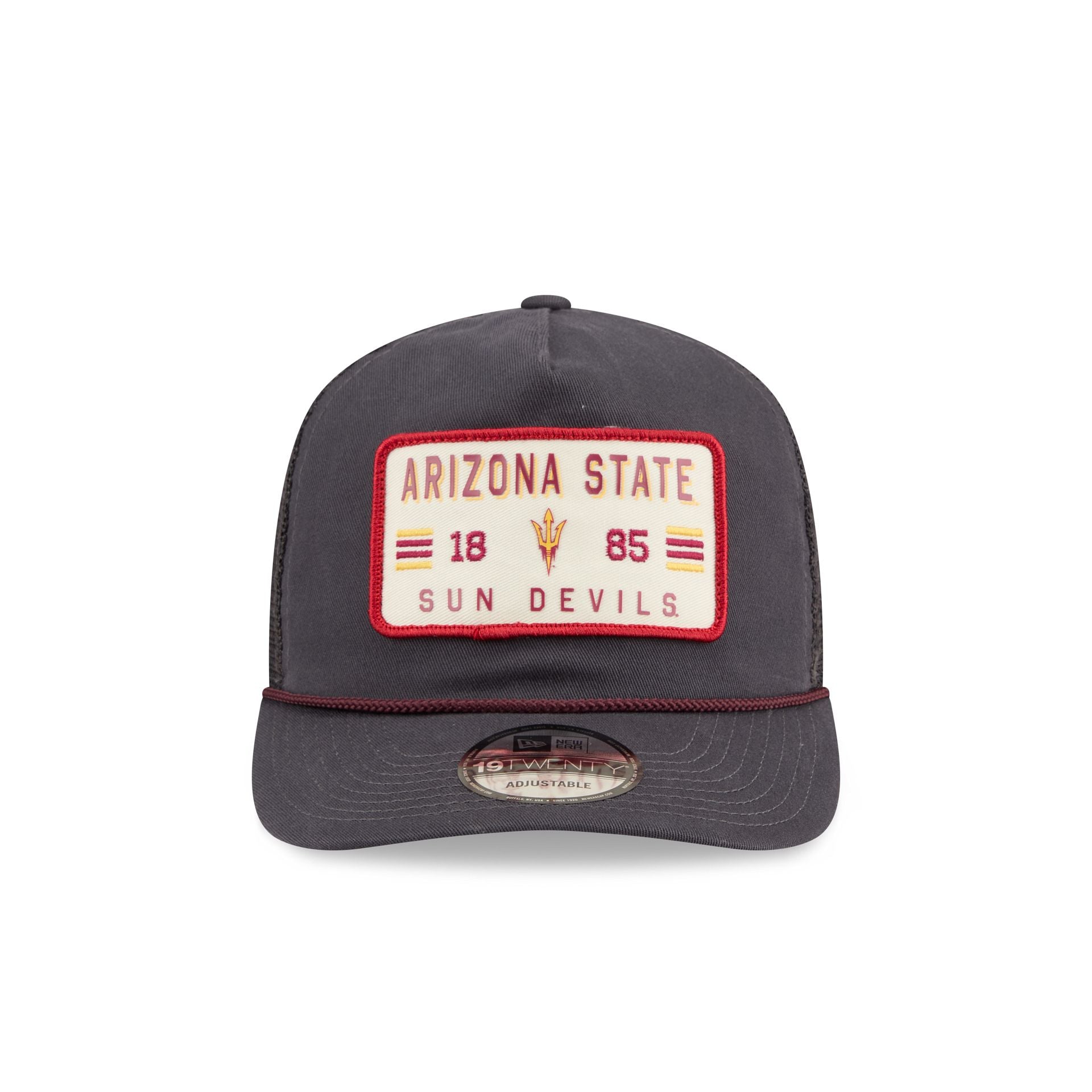 Alternative view of Arizona State Sun Devils Washed Graphite 19Twenty Trucker Hat