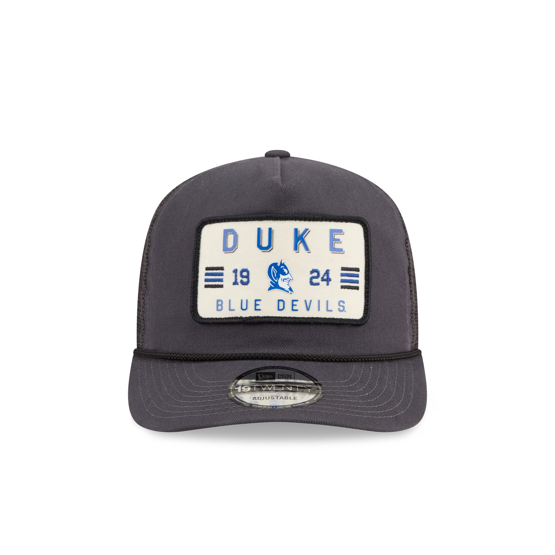 Alternative view of Duke Blue Devils Washed Graphite 19Twenty Trucker Hat