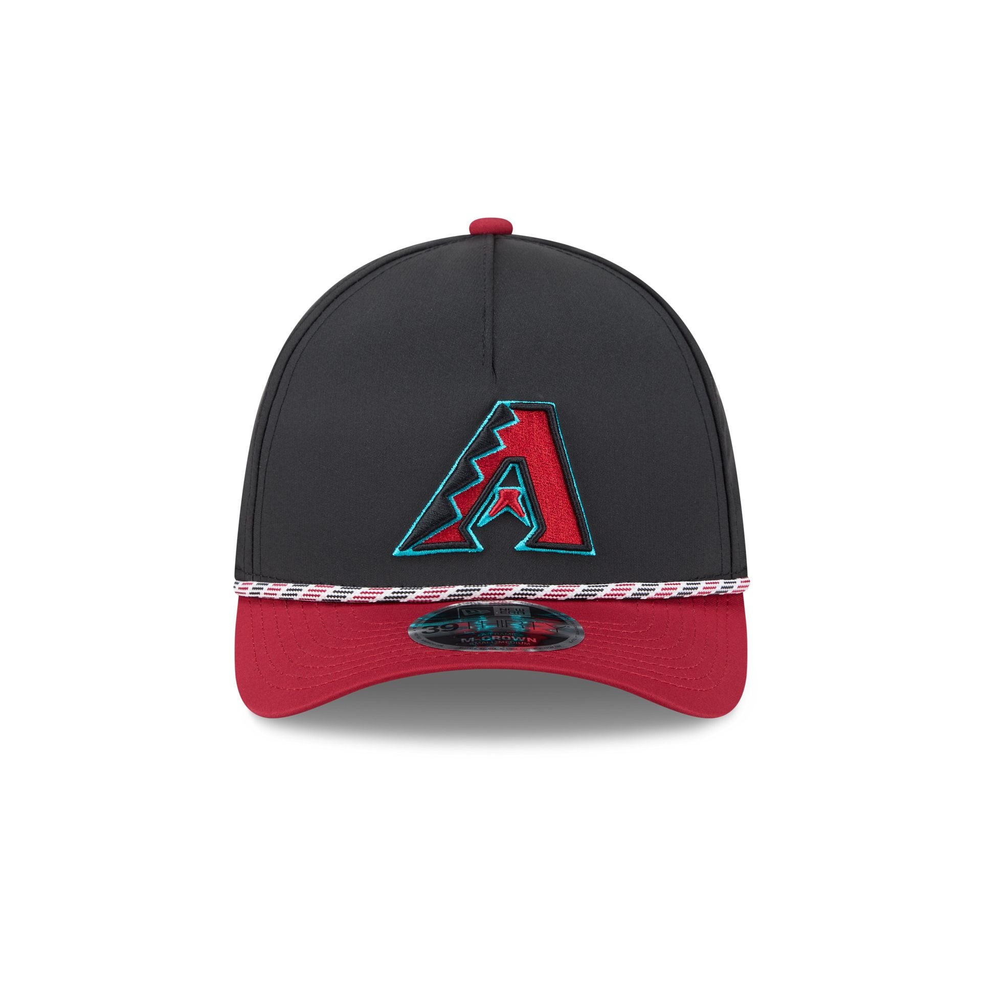 Alternative view of Arizona Diamondbacks Rope 39Thirty M-Crown A-Frame Stretch Fit Hat