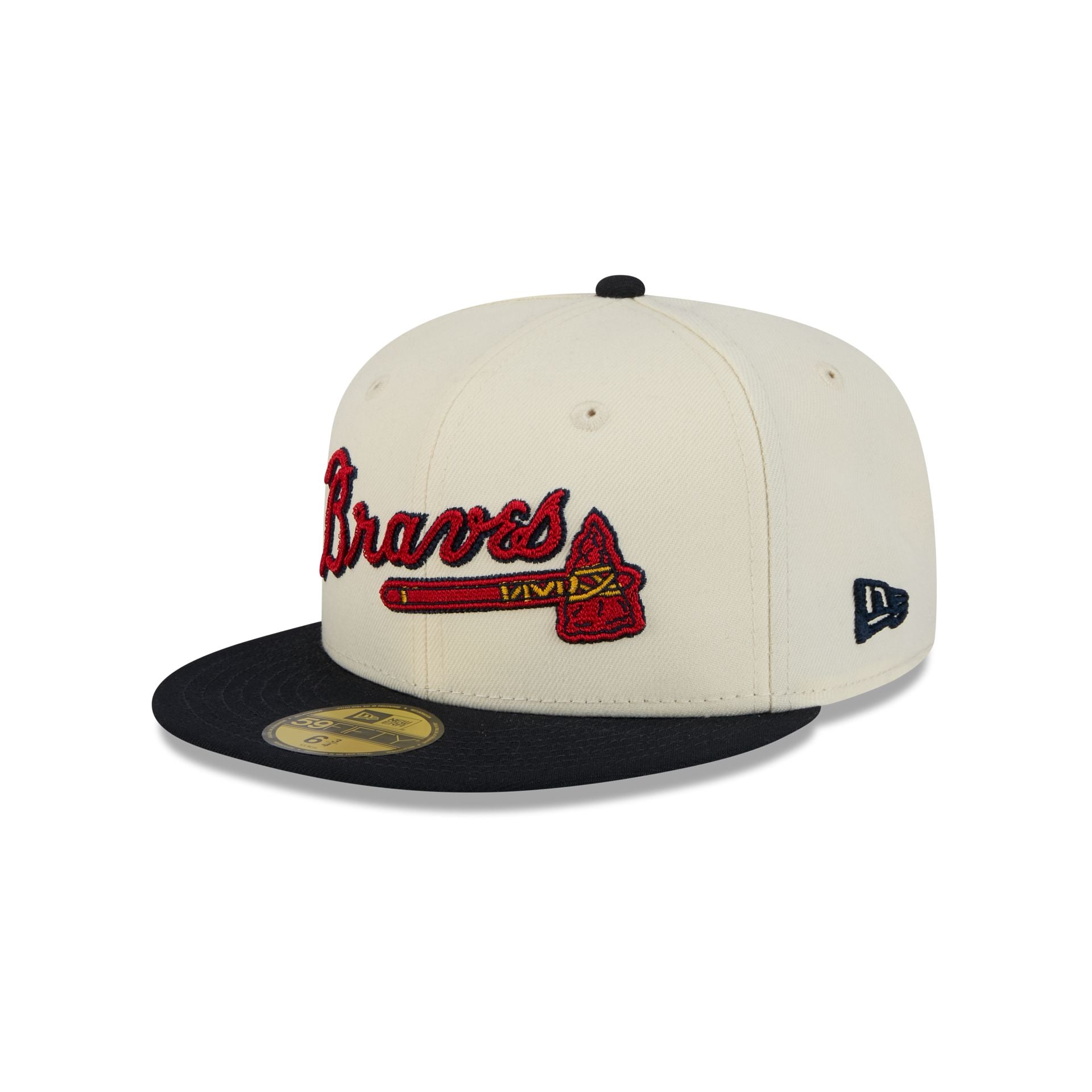 Atlanta Braves Two Tone Stitch 59Fifty Fitted Hat