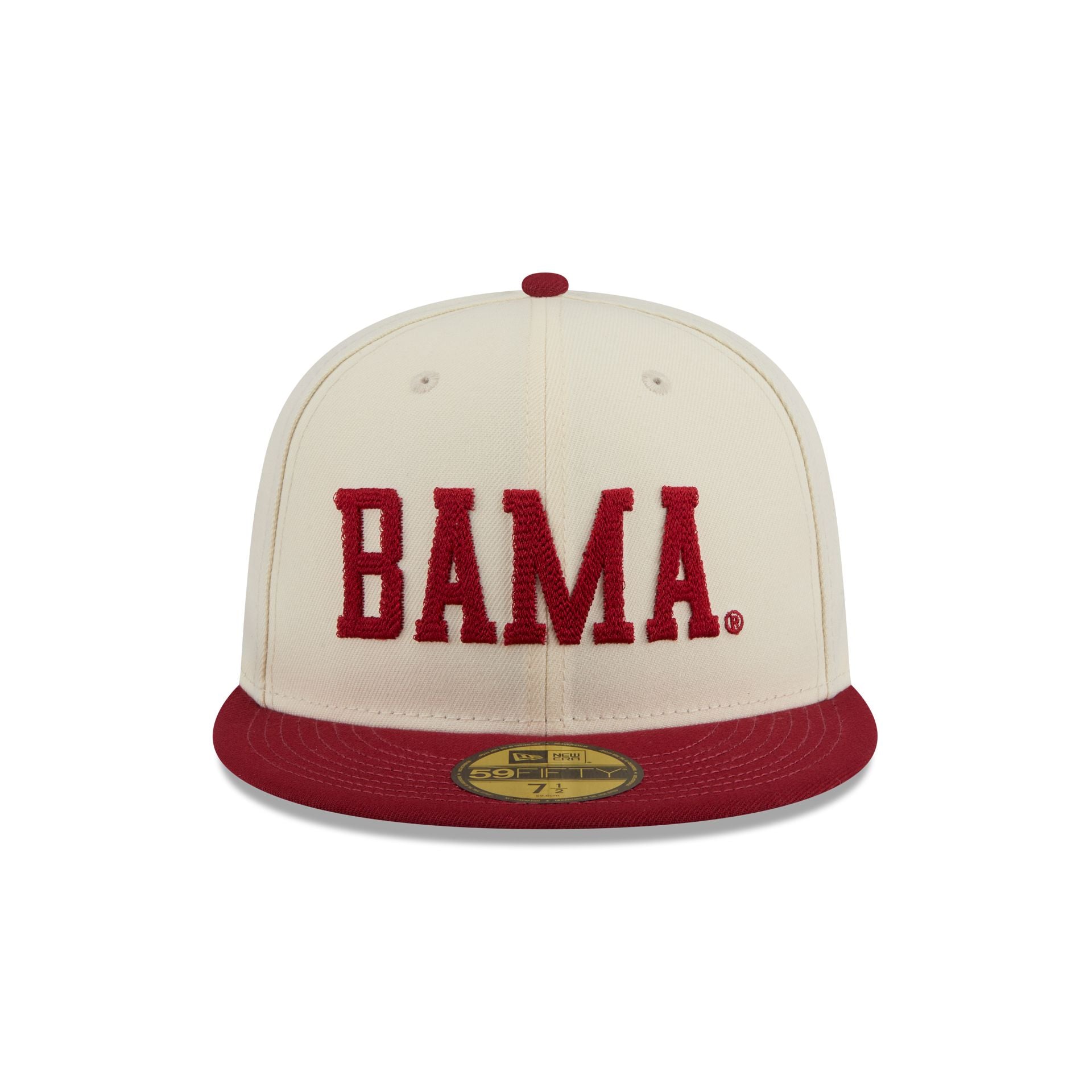 Alternative view of Alabama Crimson Tide Two Tone Stitch 59Fifty Fitted Hat