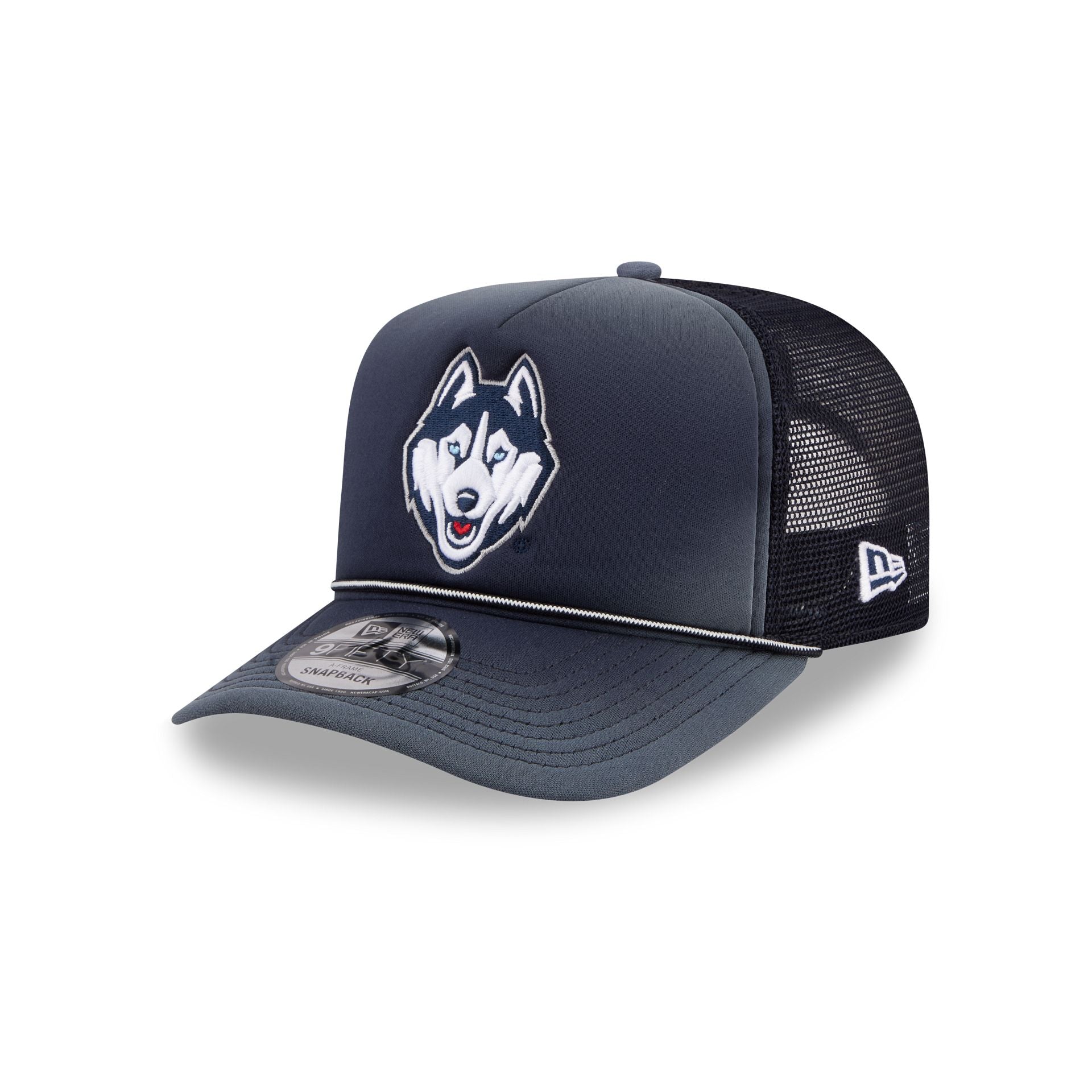 Connecticut Huskies Worn 9Fifty A-Frame Trucker Hat
