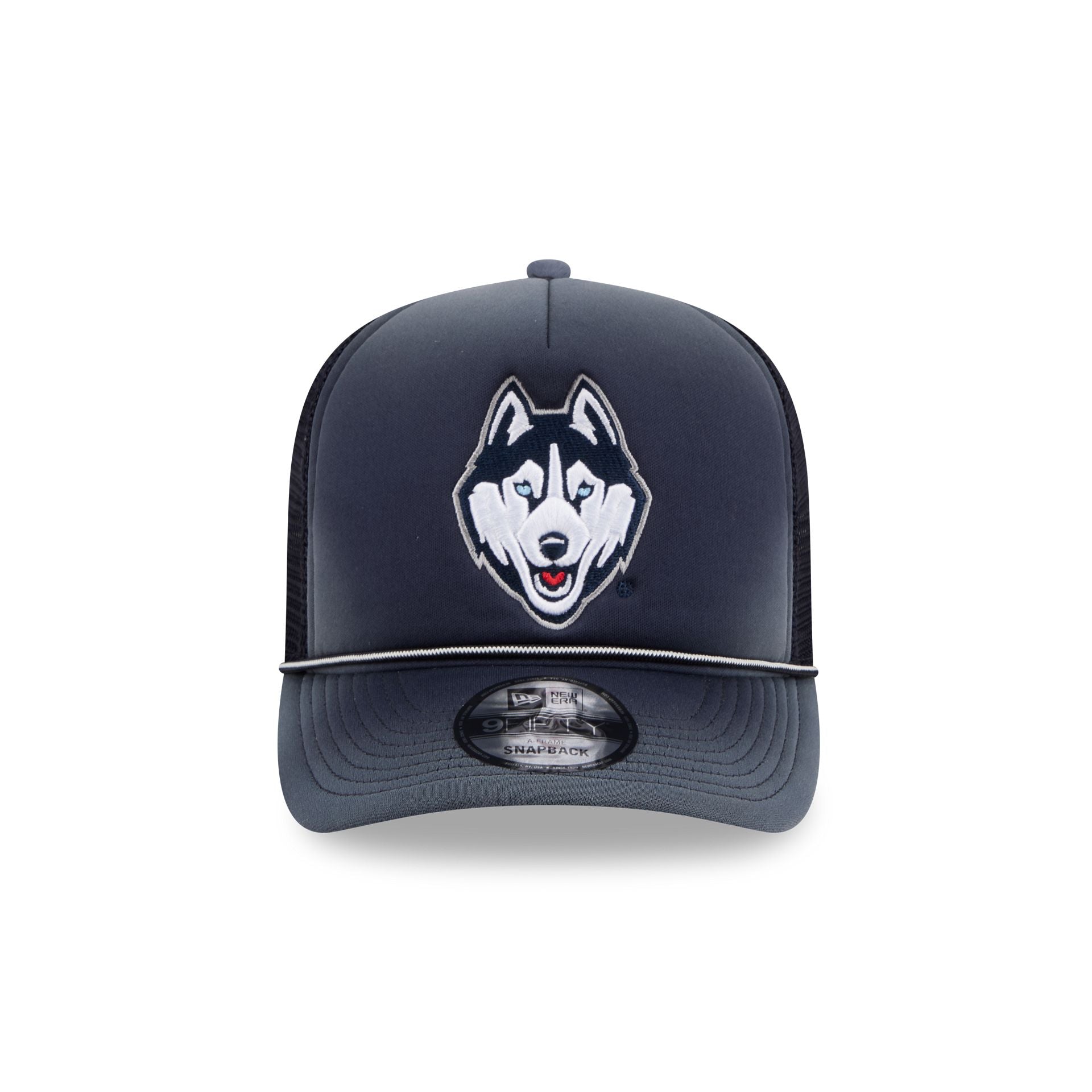 Alternative view of Connecticut Huskies Worn 9Fifty A-Frame Trucker Hat