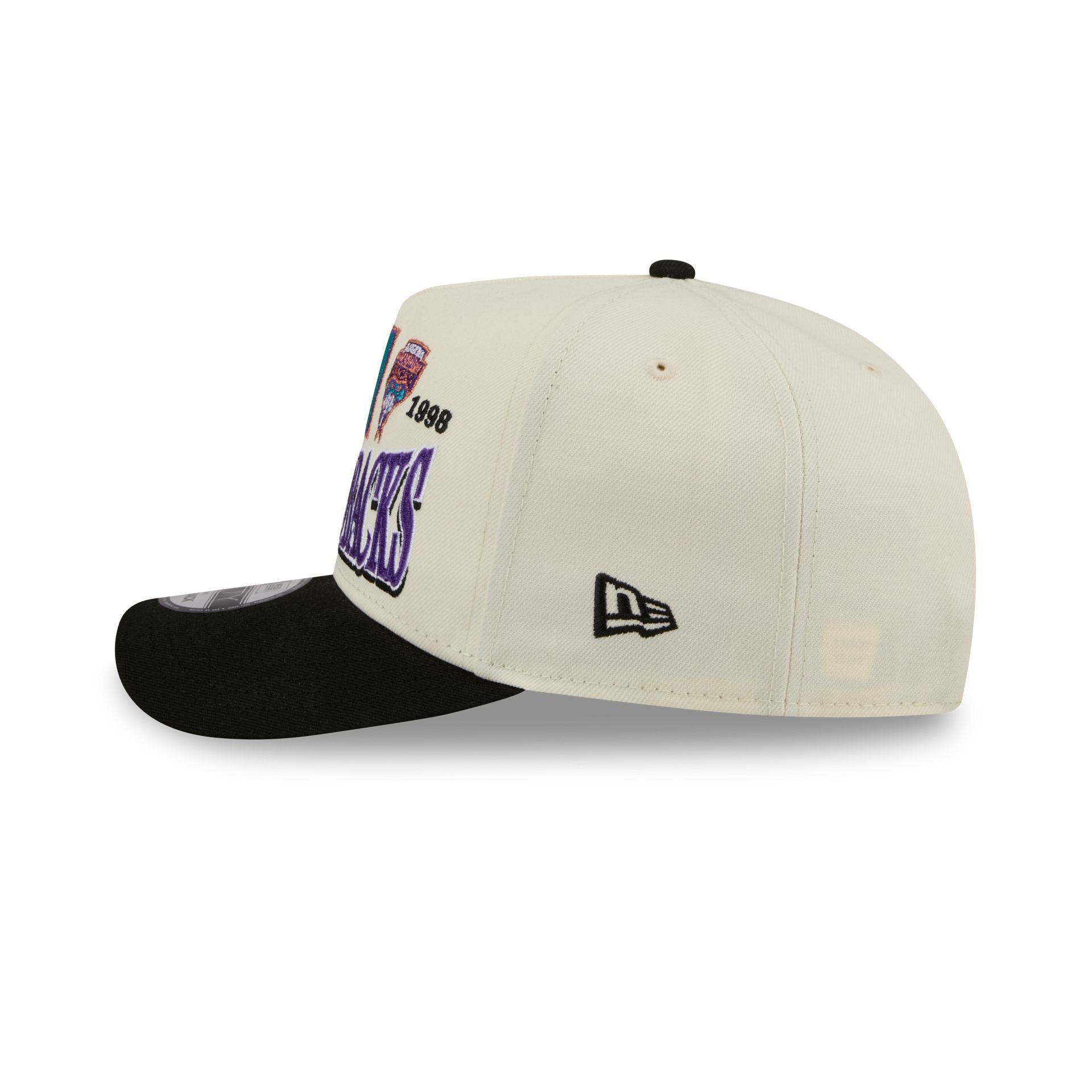 Arizona Diamondbacks Three Hit Chrome White 9Fifty A-Frame Snapback Hat - Image 4