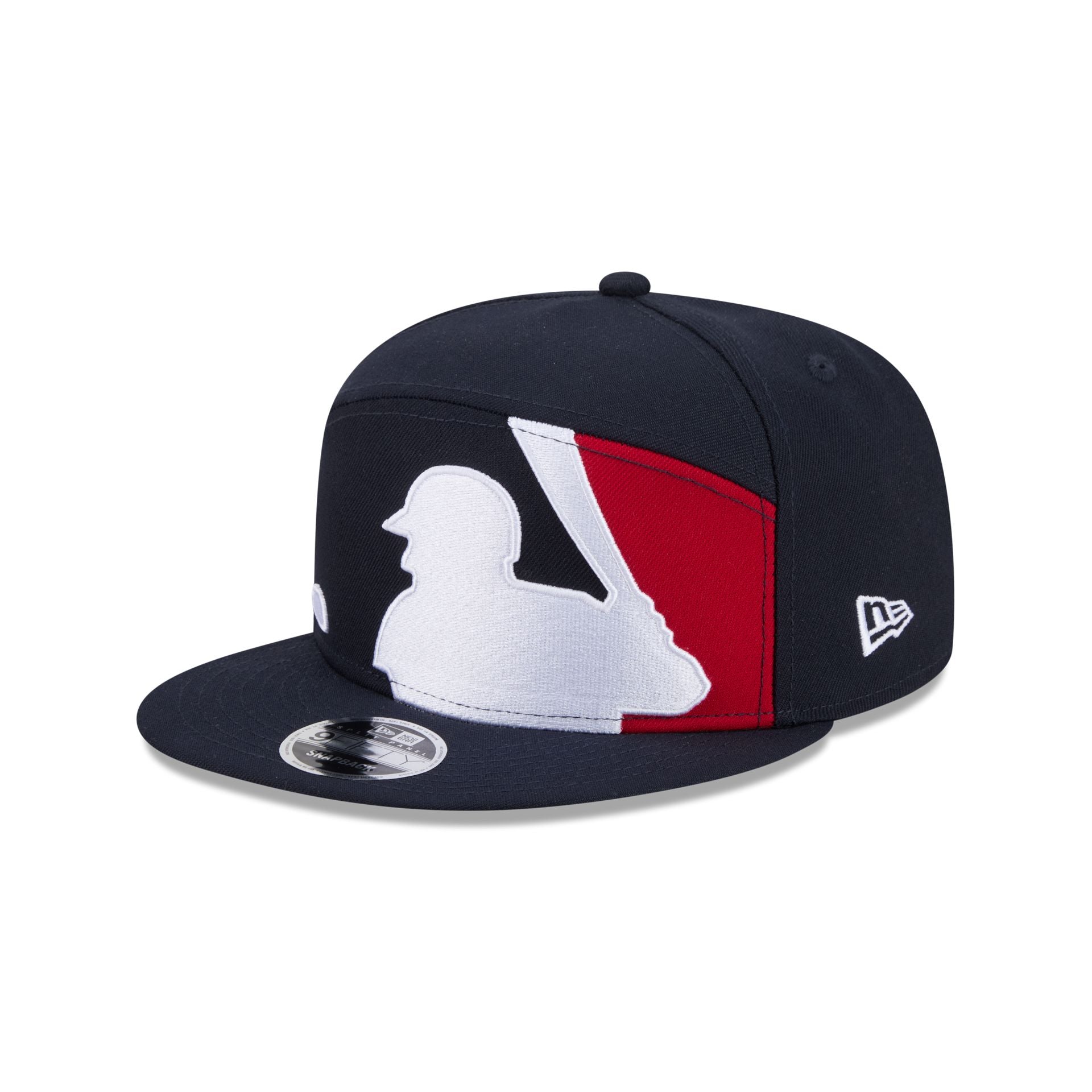 Atlanta Braves Batter Split Panel 9Fifty Snapback Hat - Image 3